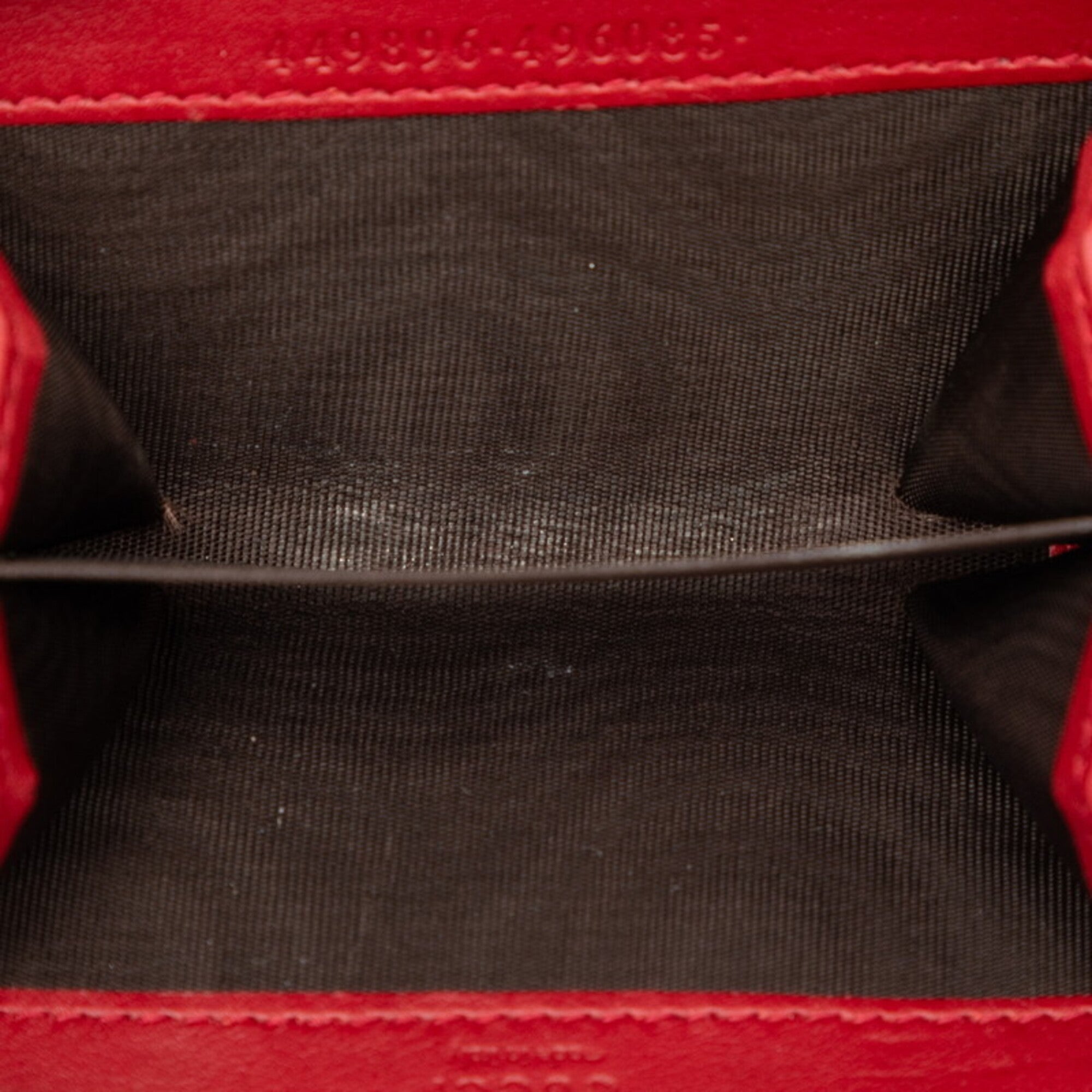 Gucci Red Color Leather Coin Purse/Coin Case (Pre-Owned)