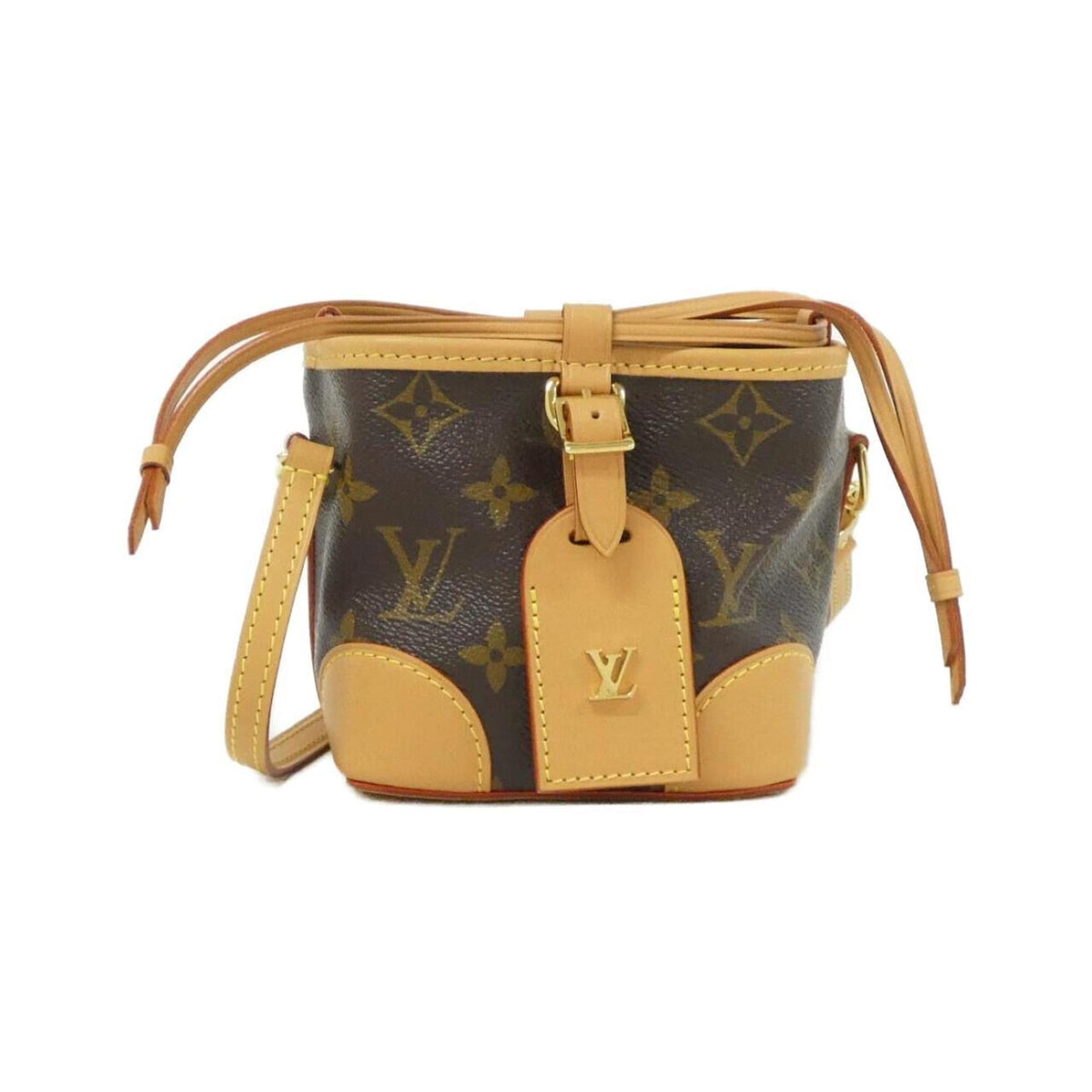Louis Vuitton Marron Coated Canvas Shoulder Bag (Pre-Owned)