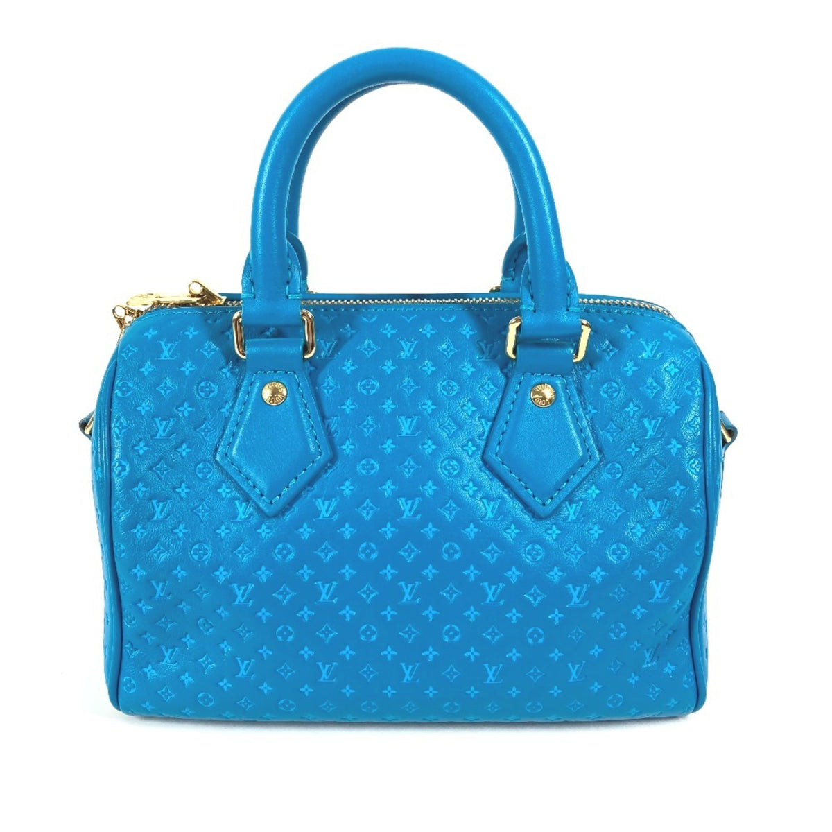 Louis Vuitton Blue Leather Handbag Shoulder Bag (Pre-Owned)