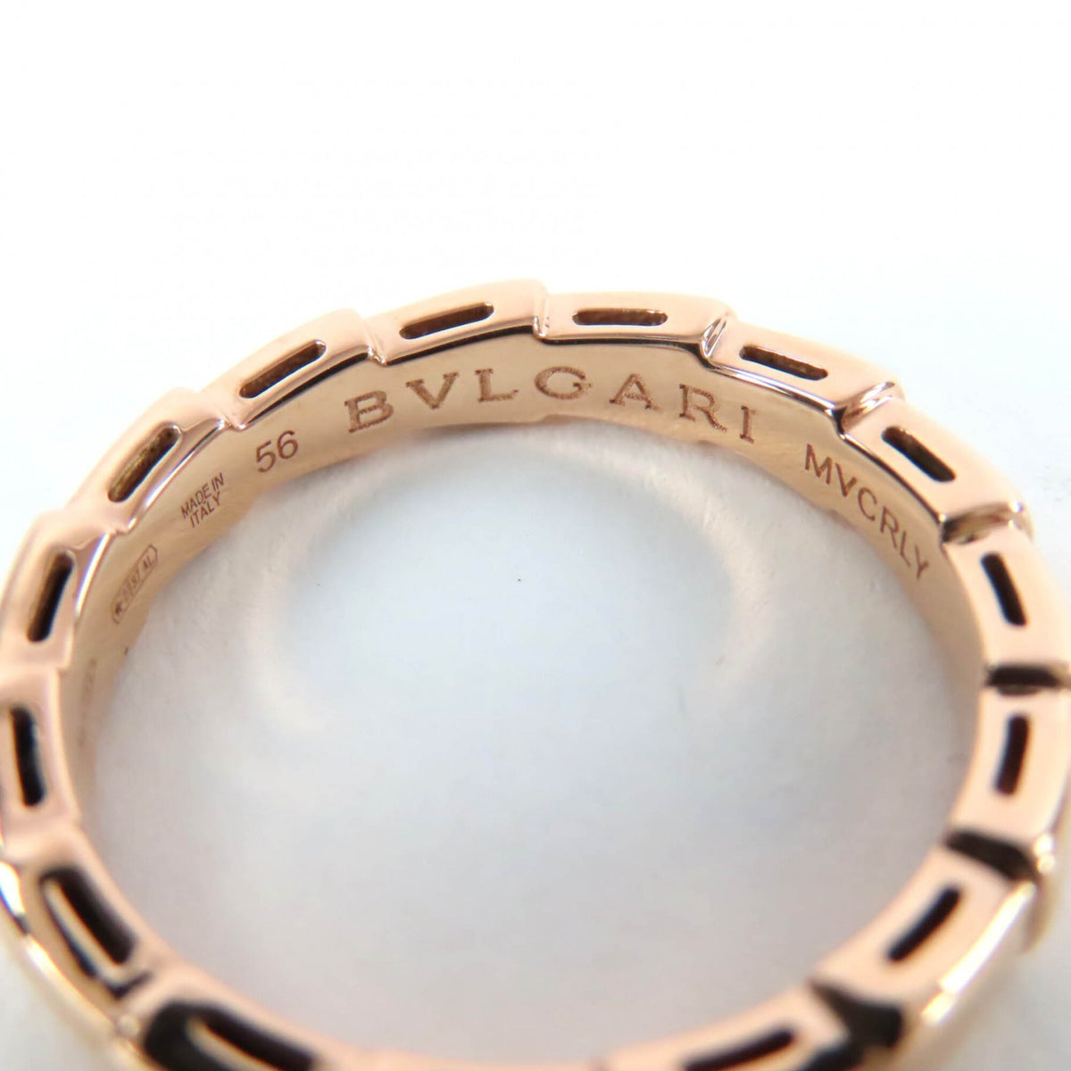 Bvlgari Serpenti Pink Gold Pink Gold (18K) Band Ring (Pre-Owned)