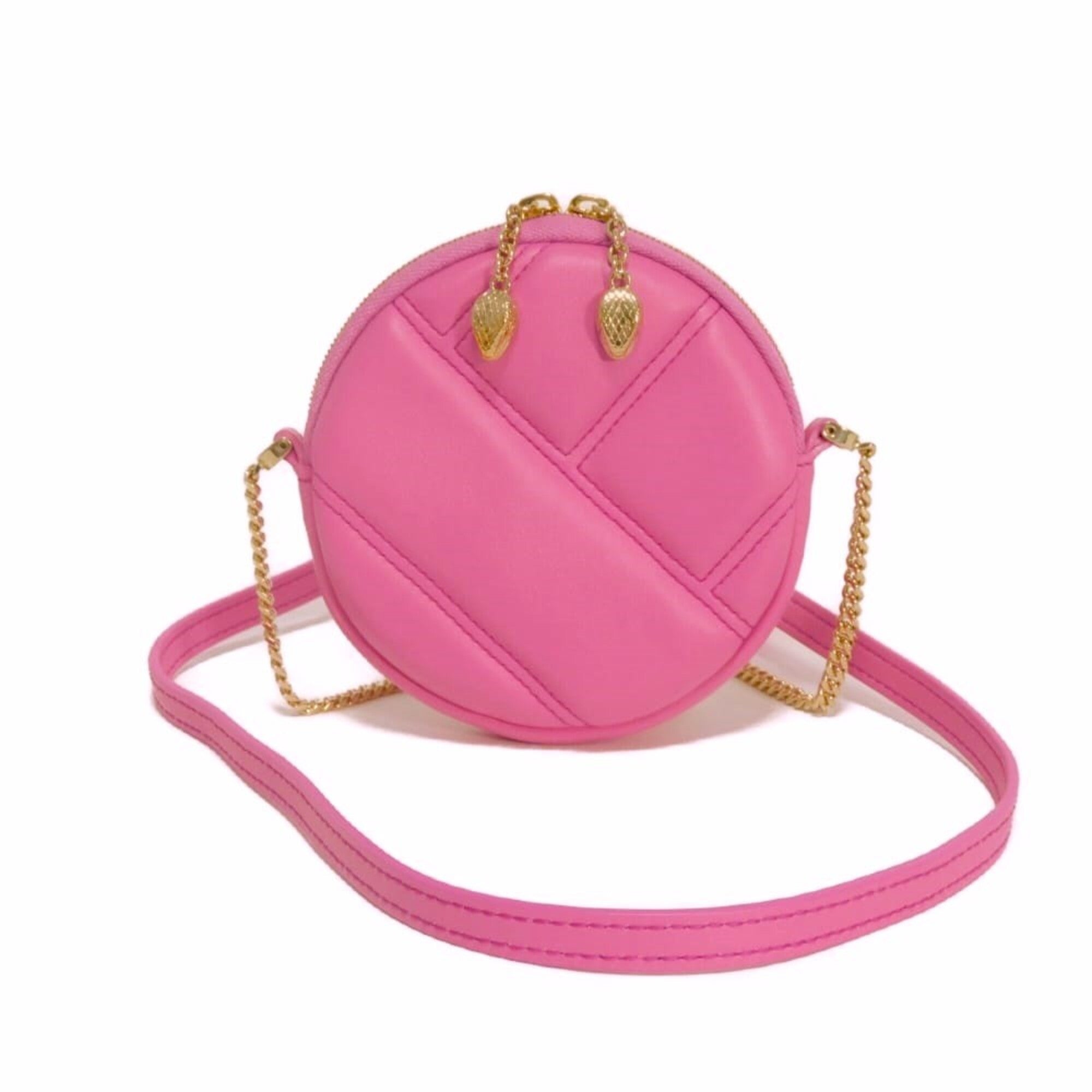 Bvlgari Pink Red Color Pochette Pouch Shoulder Bag (Pre-Owned)