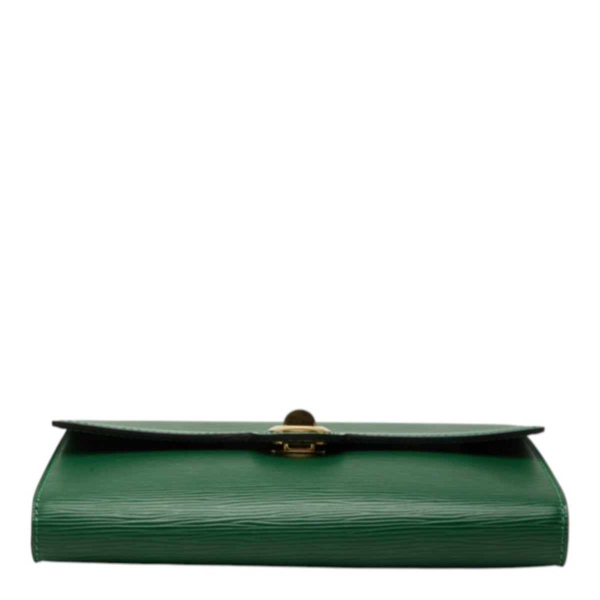 Louis Vuitton Borneo Green Leather Clutch Bag Shoulder Bag (Pre-Owned)