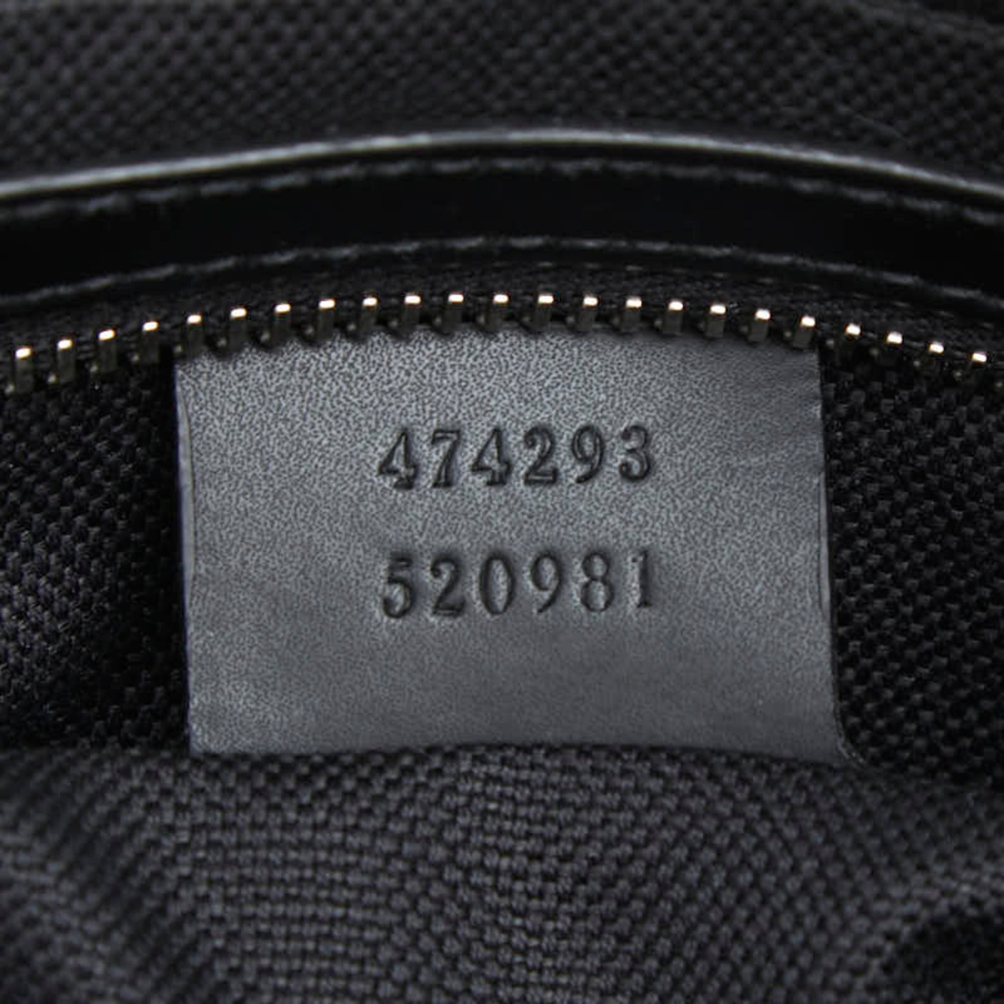 Gucci Black Gray Pvc Leather Fanny Pack (Pre-Owned)