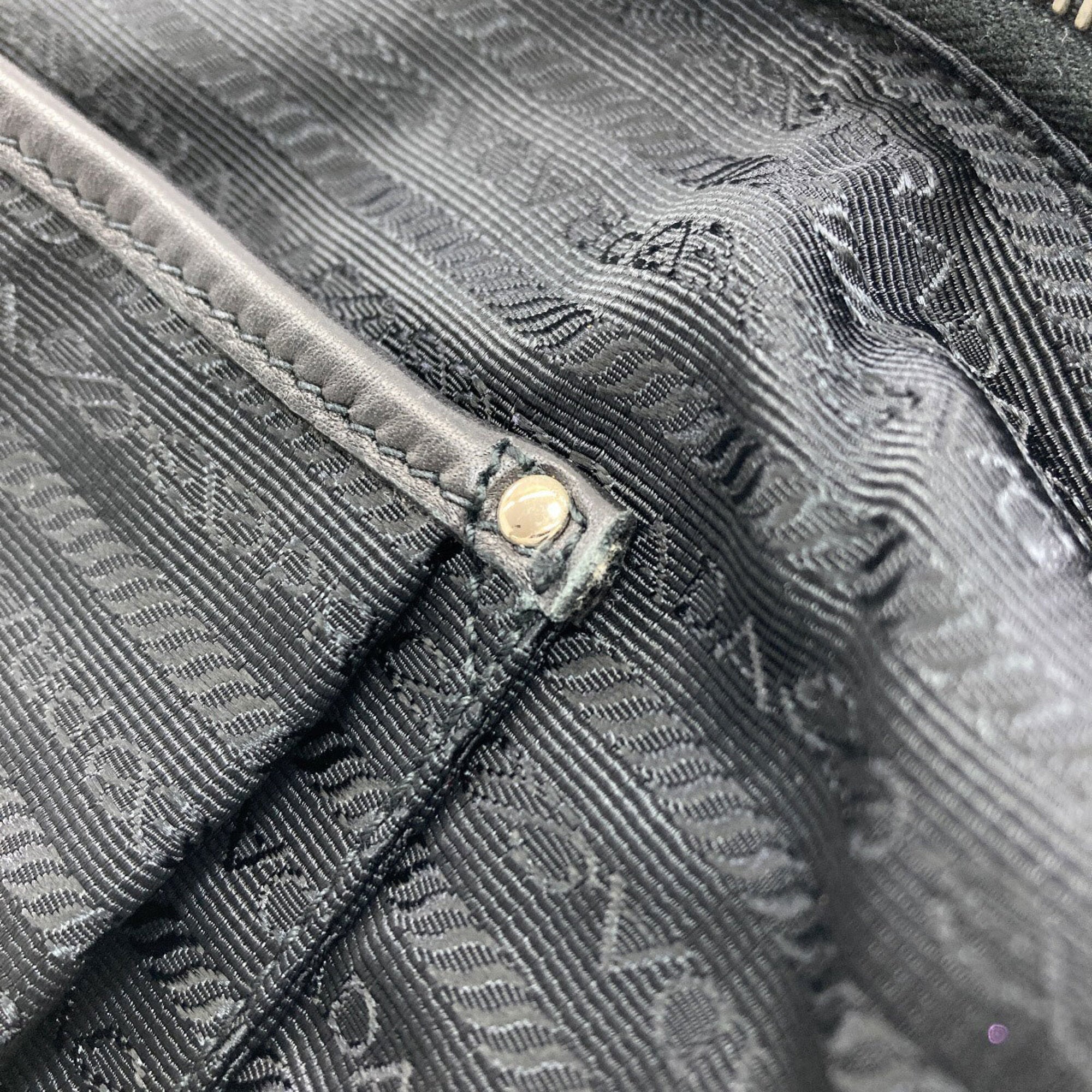 Prada Black Nylon Handbag (Pre-Owned)