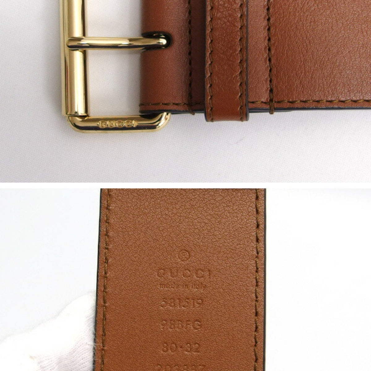 Gucci Beige Brown Canvas Leather Fanny Pack (Pre-Owned)