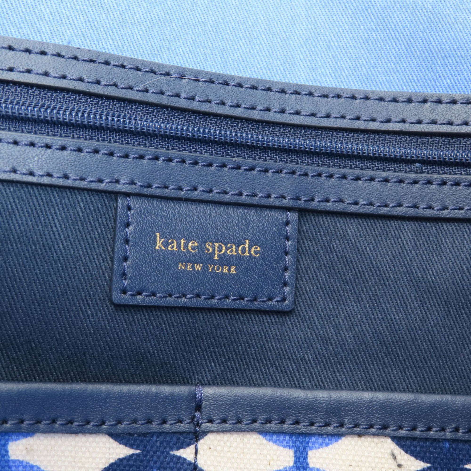 Kate Spade Blue Pvc Tote Bag (Pre-Owned)