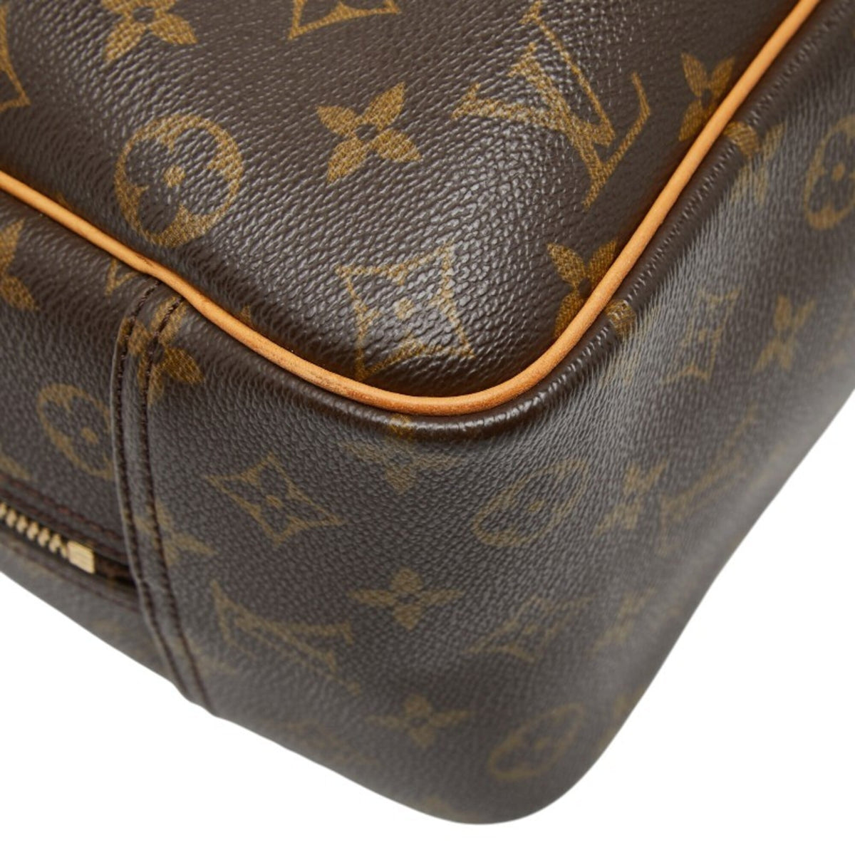 Louis Vuitton Brown Pvc Leather Handbag (Pre-Owned)