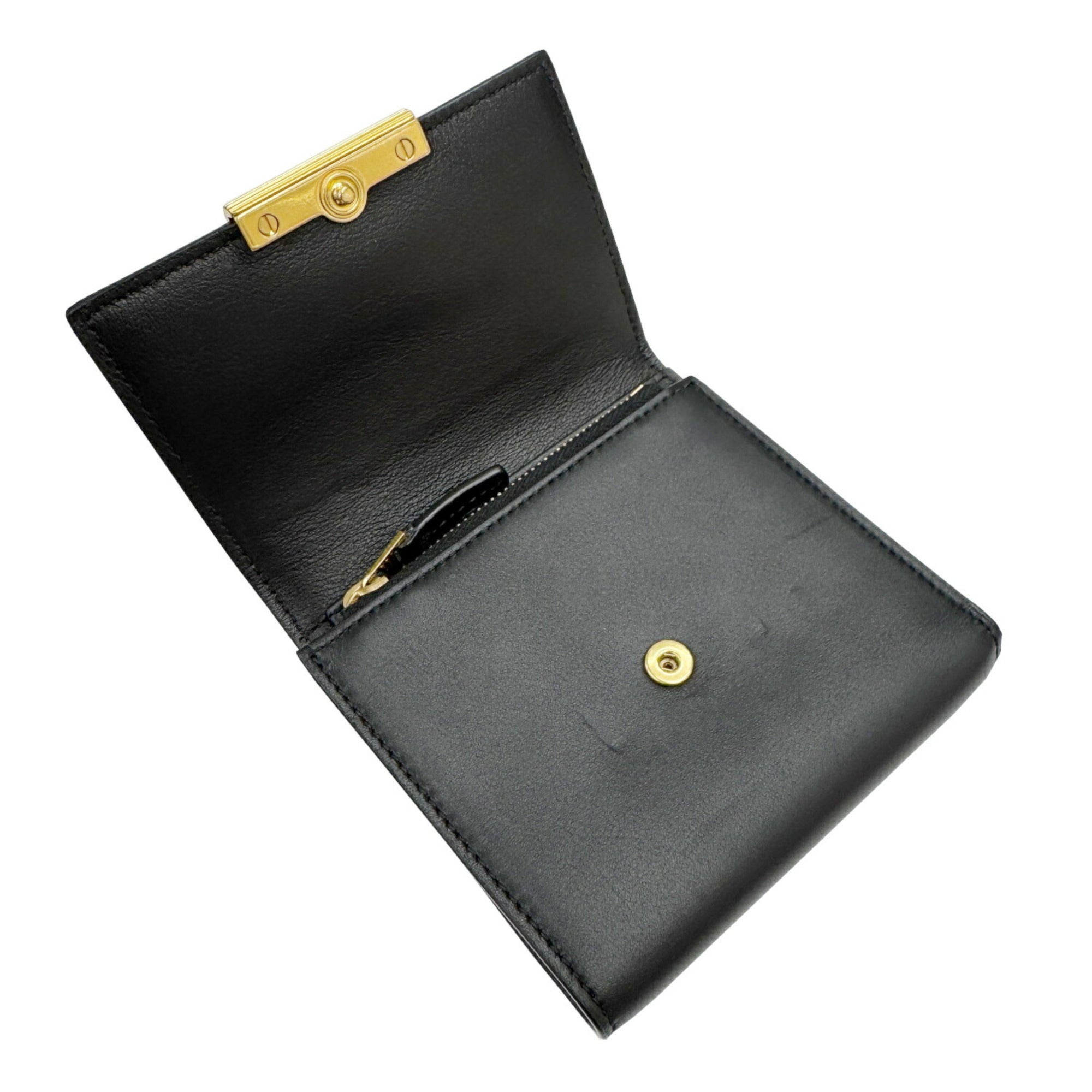 Bottega Veneta Black Wallet (Tri-Fold) (Pre-Owned)