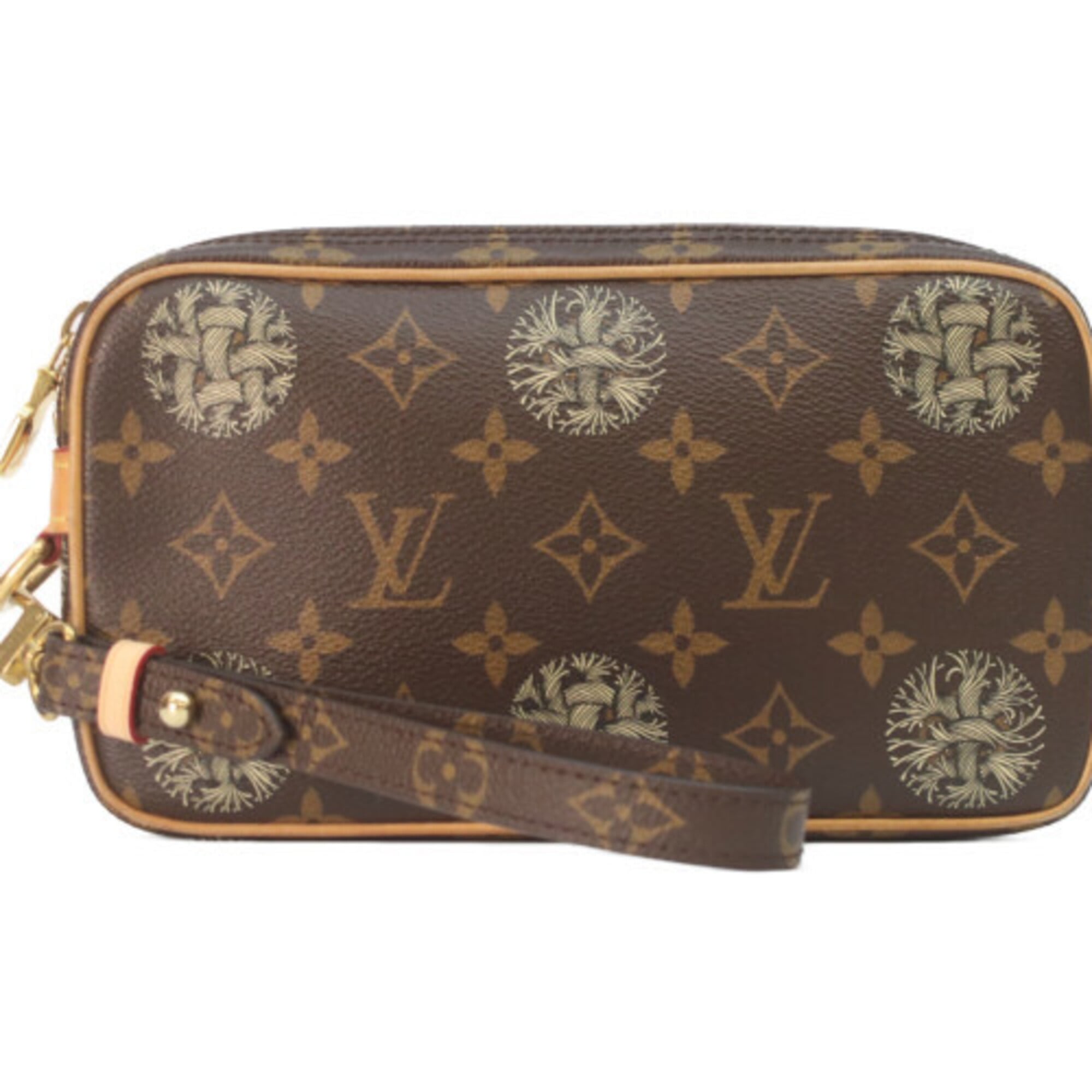 Louis Vuitton Brown Monogram Clutch Bag (Pre-Owned)