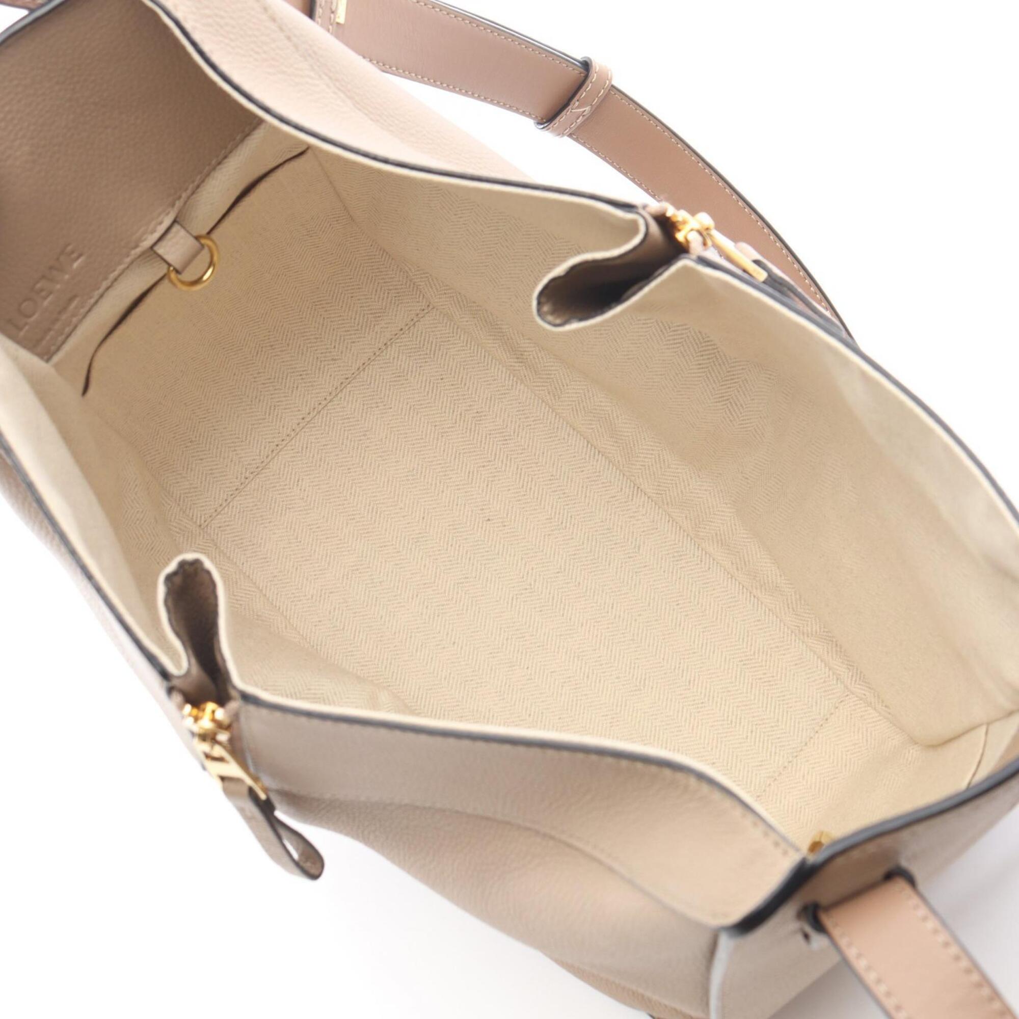 Loewe Hammock Beige Leather Handbag (Pre-Owned)