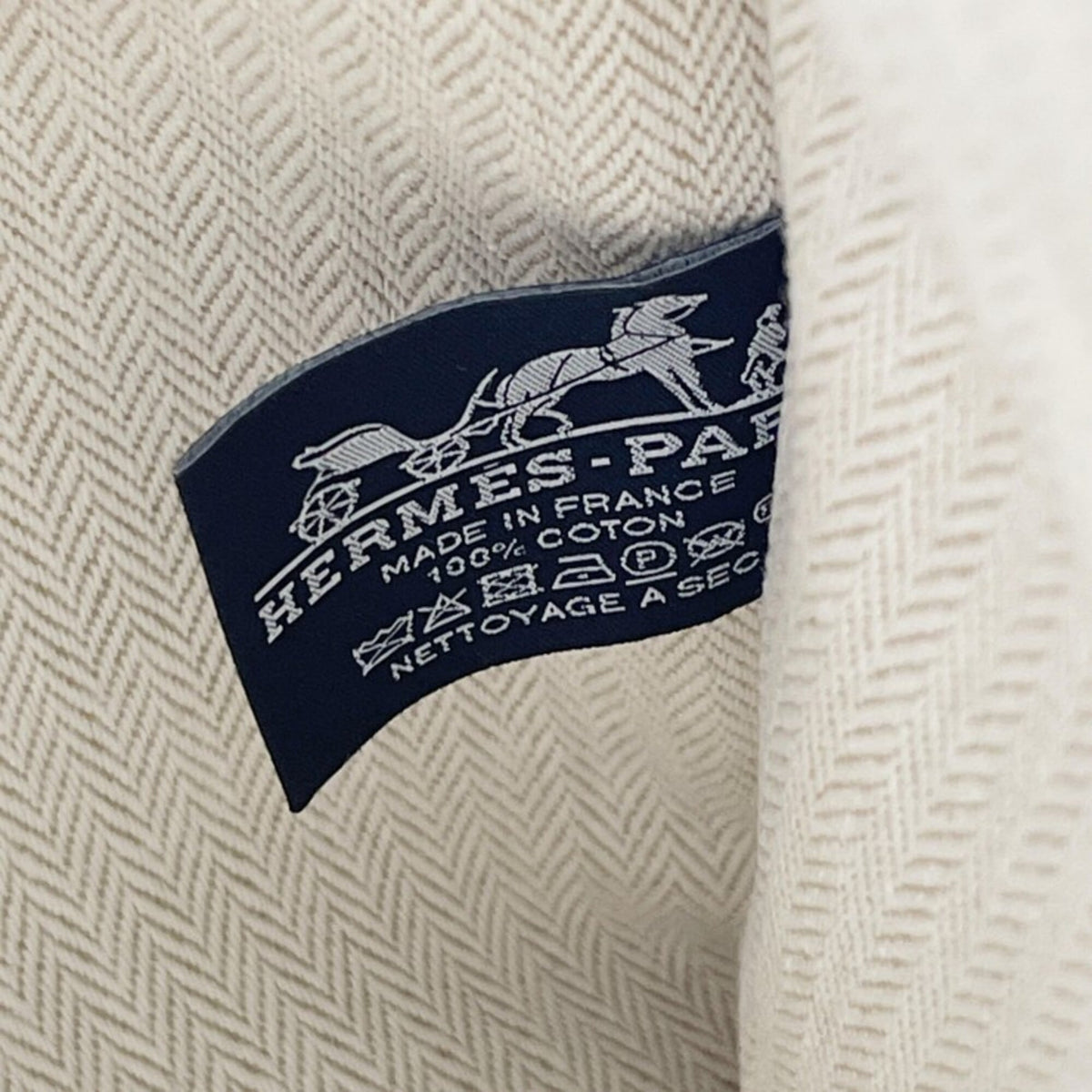 Hermes Blue Toile H Pouch (Pre-Owned)