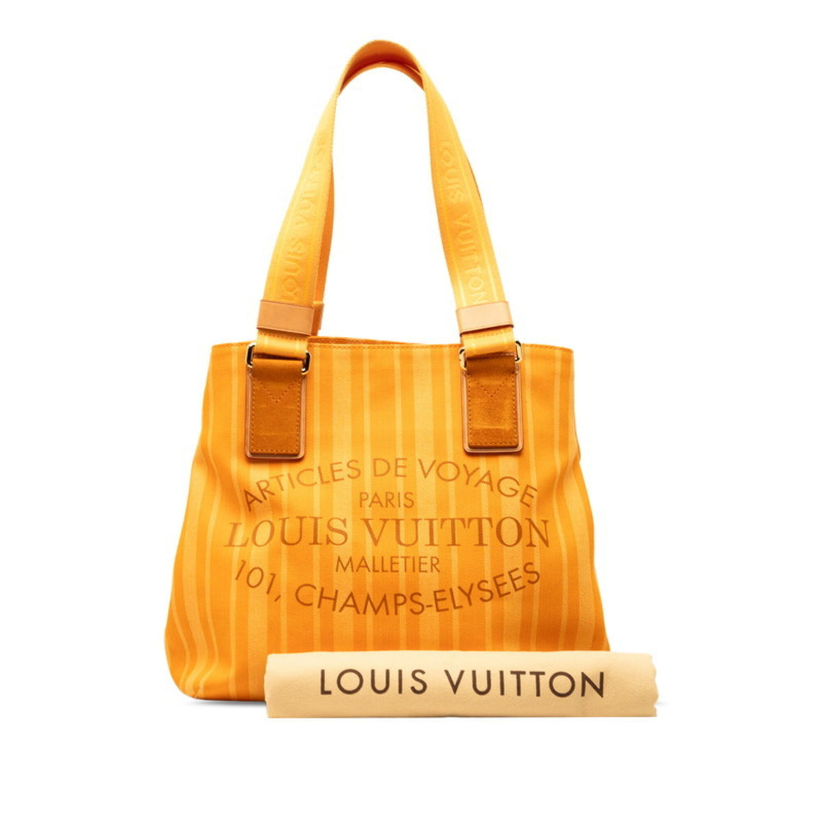 Louis Vuitton Jaune Passion Yellow Canvas Leather Shoulder Bag Tote Bag (Pre-Owned)