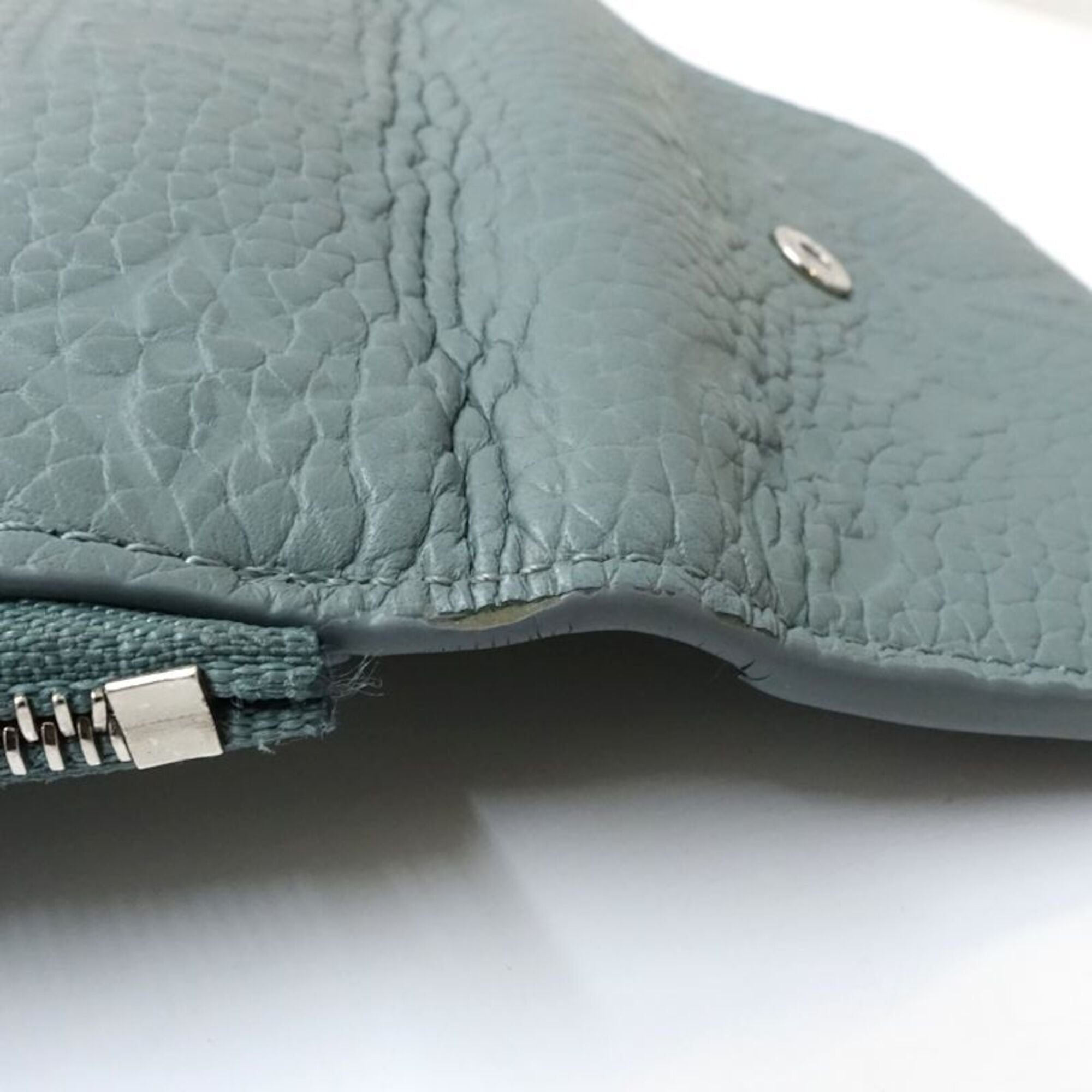 Louis Vuitton Green Leather Wallet (Tri-Fold) (Pre-Owned)