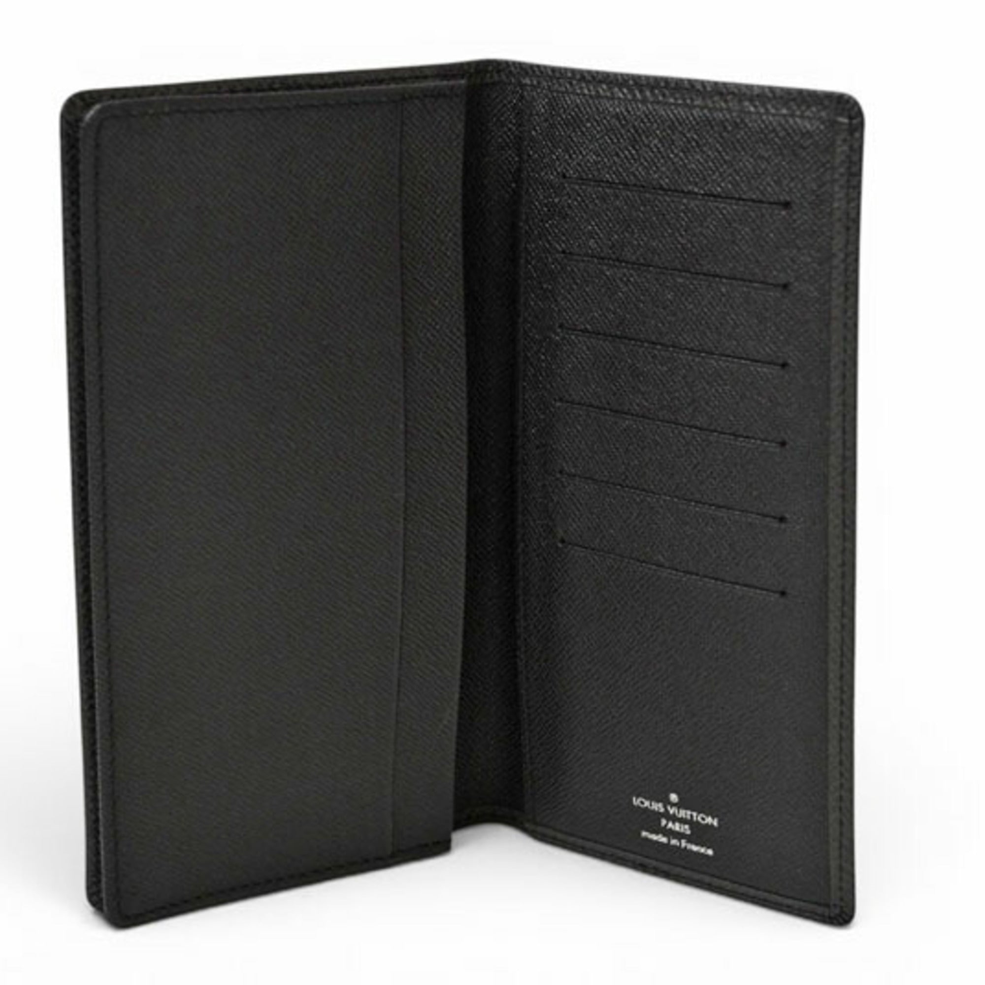 Louis Vuitton Taiga Ardoise Leather Wallet (Bi-Fold) (Pre-Owned)