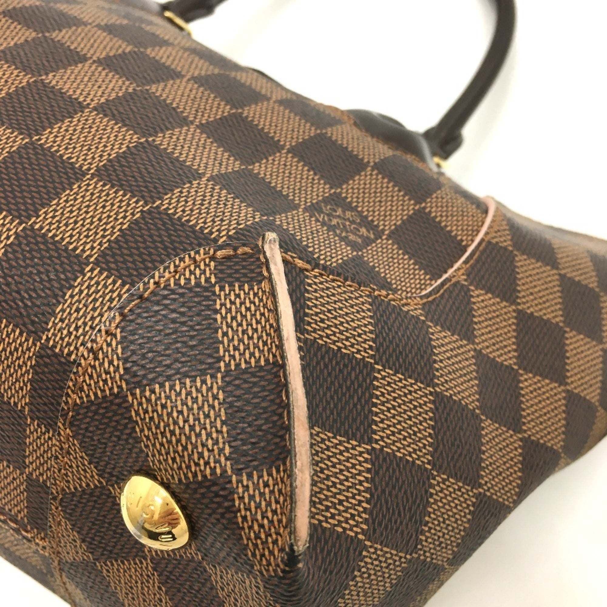 Louis Vuitton Damier Brown Rose Ballerine Damier Canvas Tote Bag (Pre-Owned)