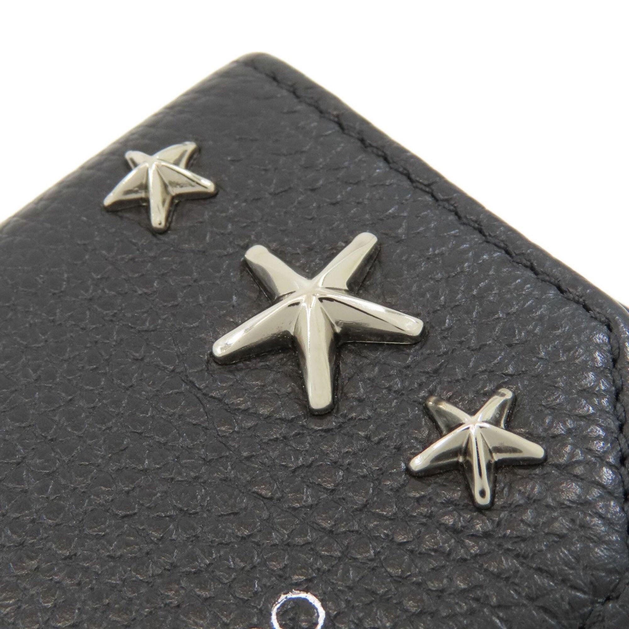 Jimmy Choo Black Leather Wallet (Tri-Fold) (Pre-Owned)