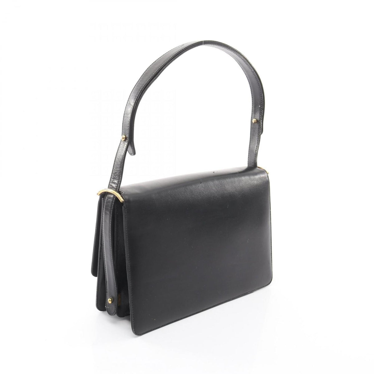 Celine Black Leather Handbag Shoulder Bag (Pre-Owned)