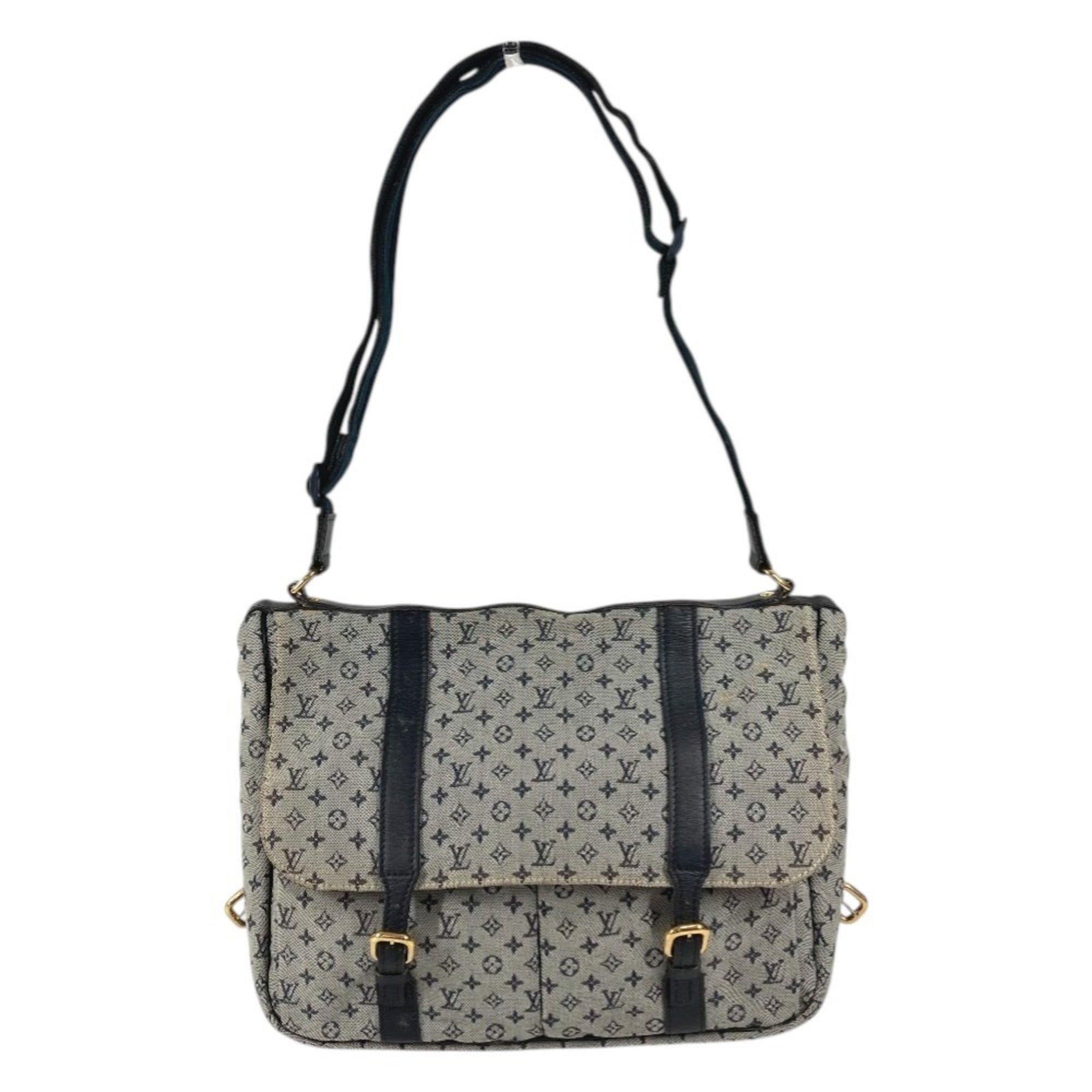 Louis Vuitton Navy Monogram Mini Messenger Bag Shoulder Bag (Pre-Owned)