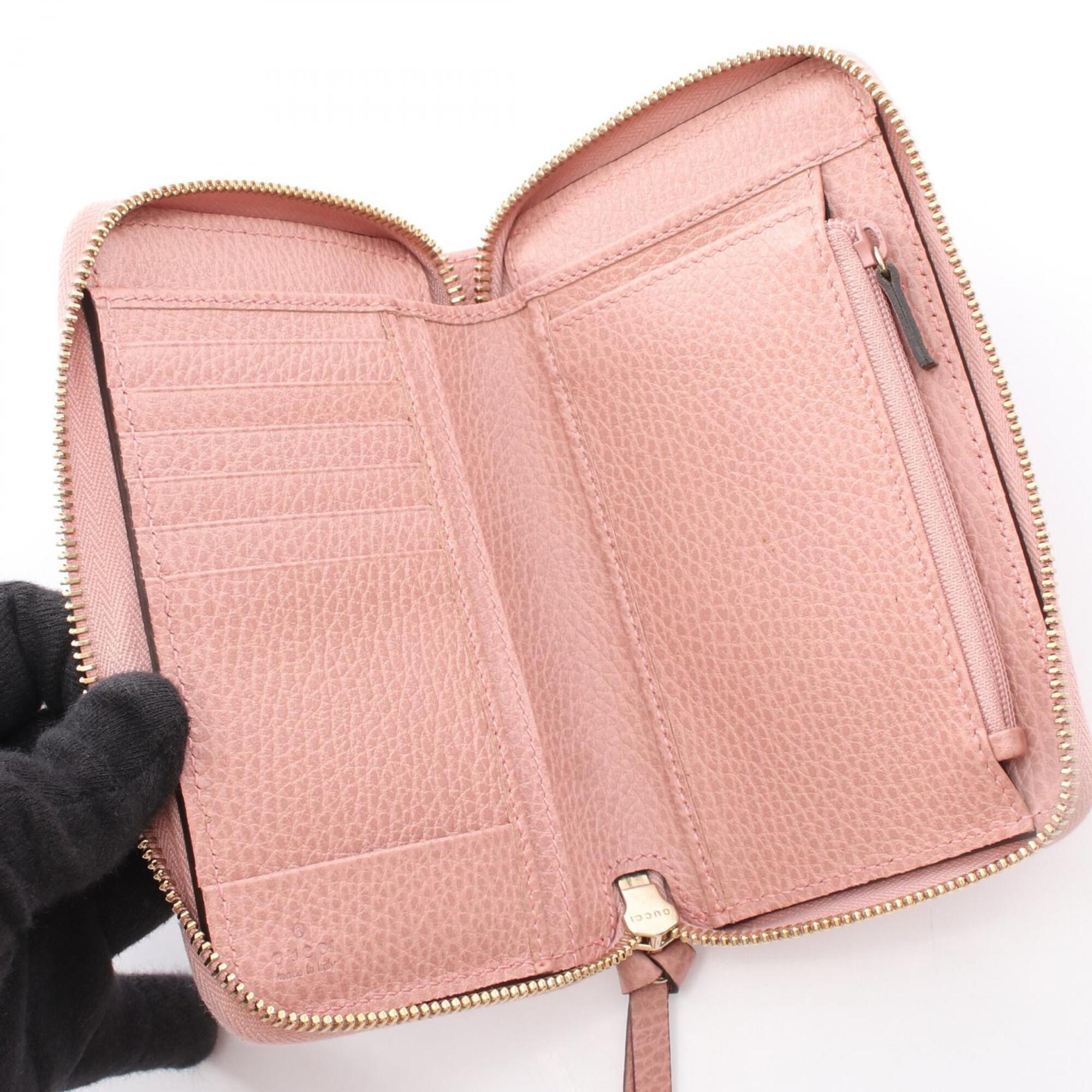 Gucci Pink Leather Wallet (Bi-Fold) (Pre-Owned)