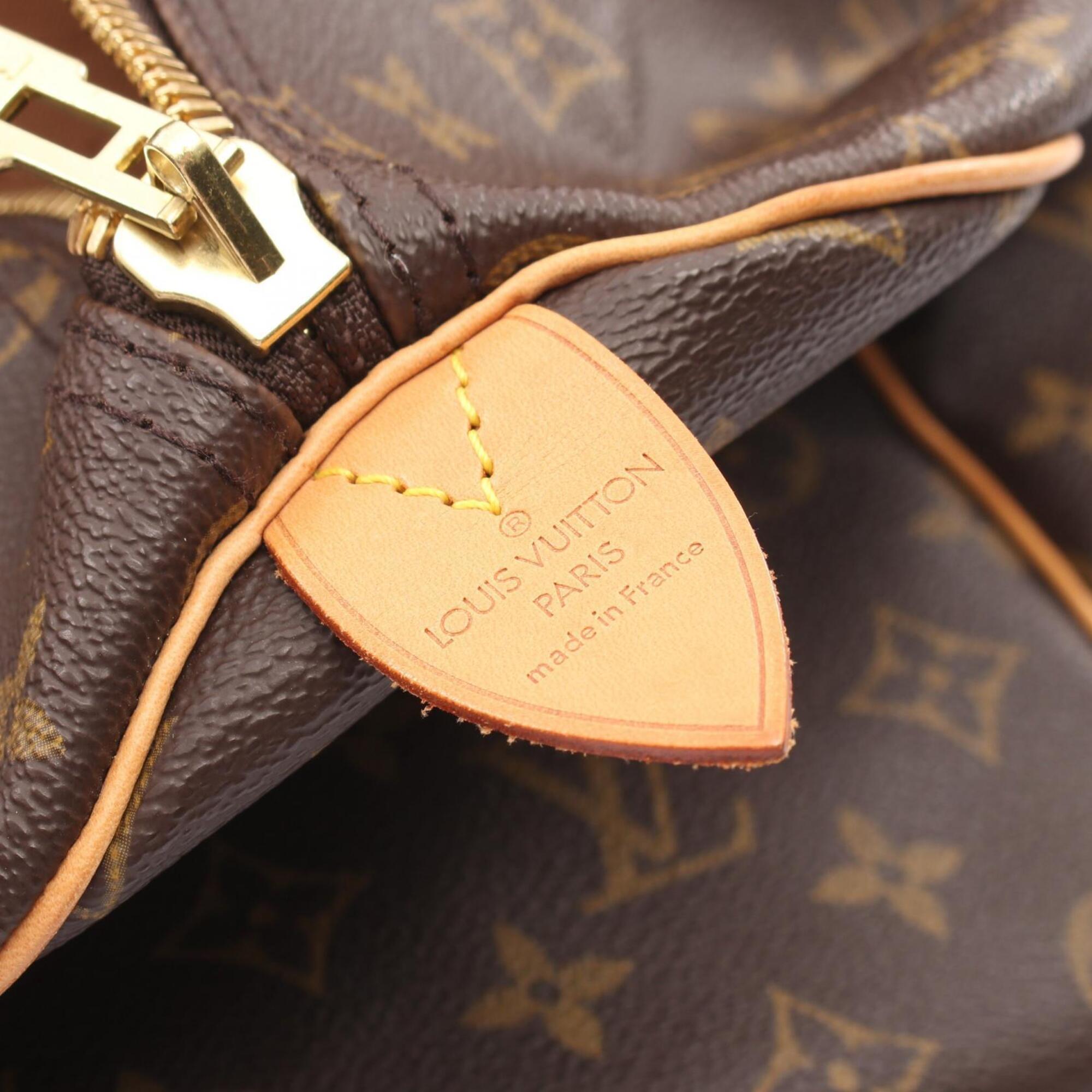 Louis Vuitton Brown Monogram Monogram Leather Boston Bag Handbag (Pre-Owned)