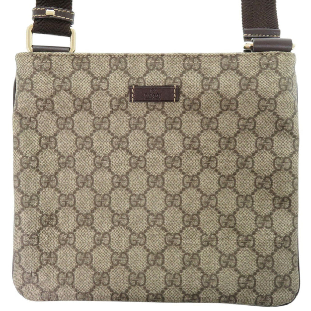 Gucci Beige Gg Supreme Shoulder Bag (Pre-Owned)
