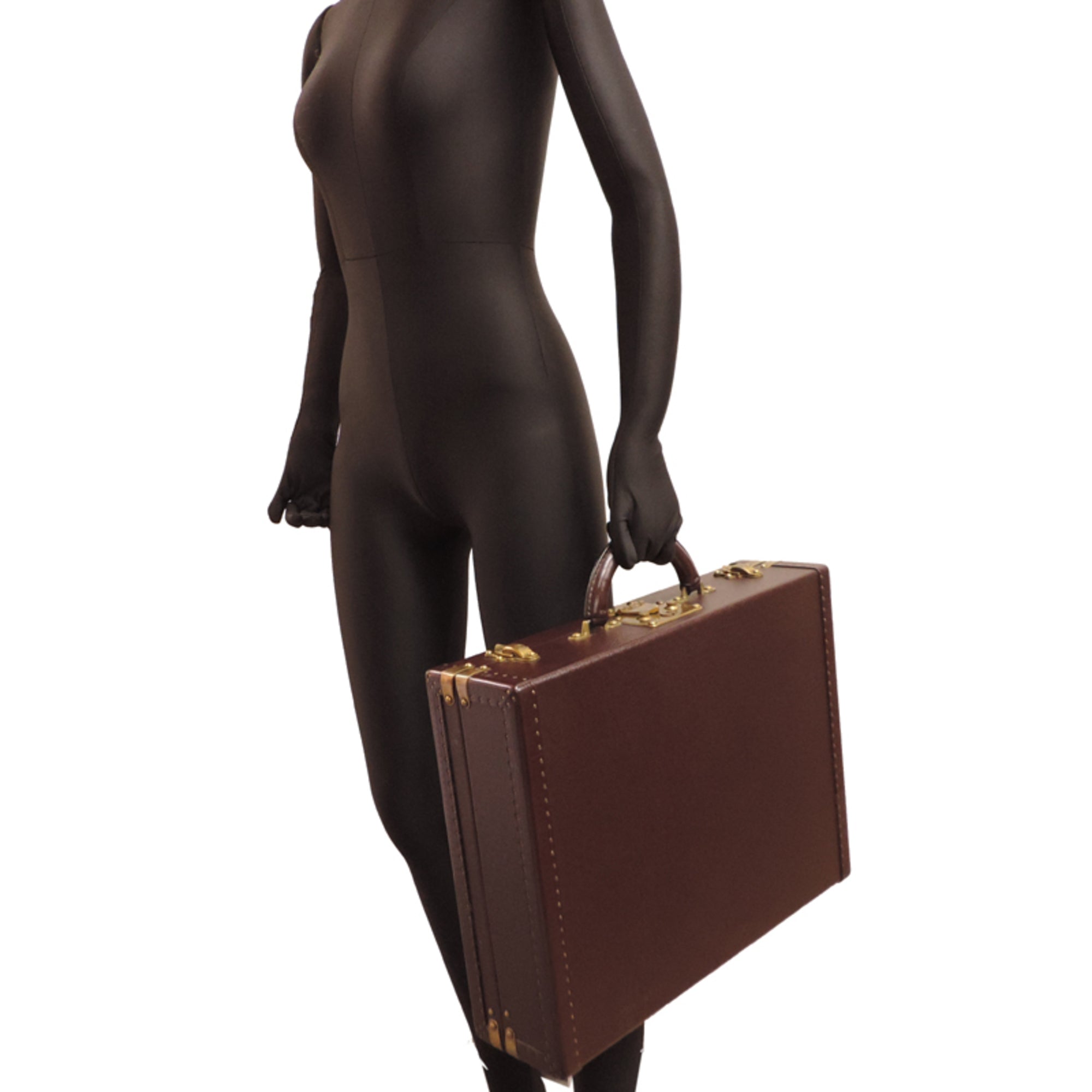 Louis Vuitton Acajou Red Brown Taiga Leather Attaché Case (Pre-Owned)