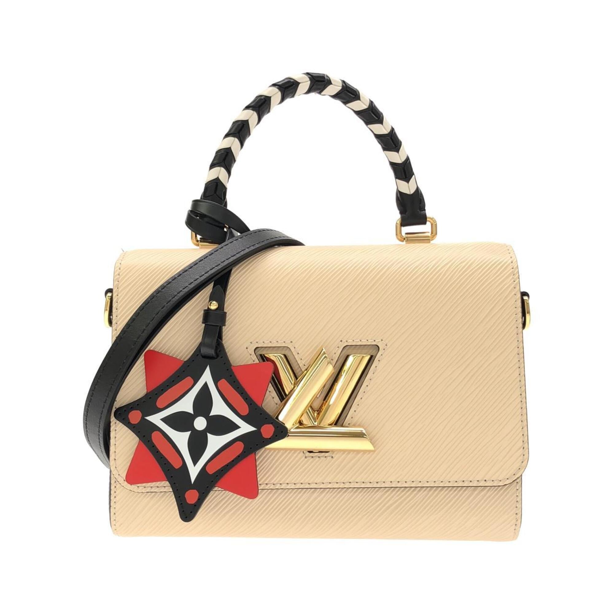Louis Vuitton Cream Leather Handbag (Pre-Owned)