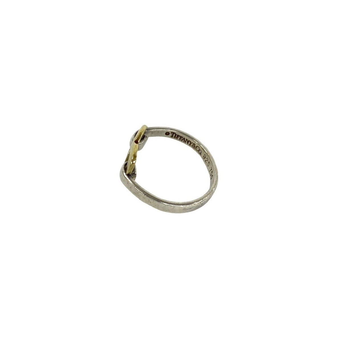 Tiffany Gold Silver Yellow Gold (18K) Silver 925 Band Ring (Pre-Owned)