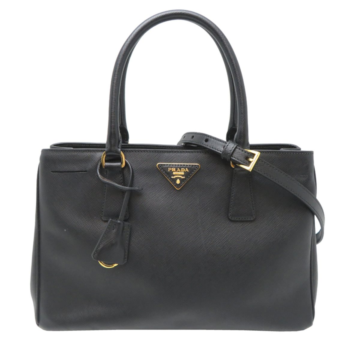 Prada Black Leather Handbag (Pre-Owned)