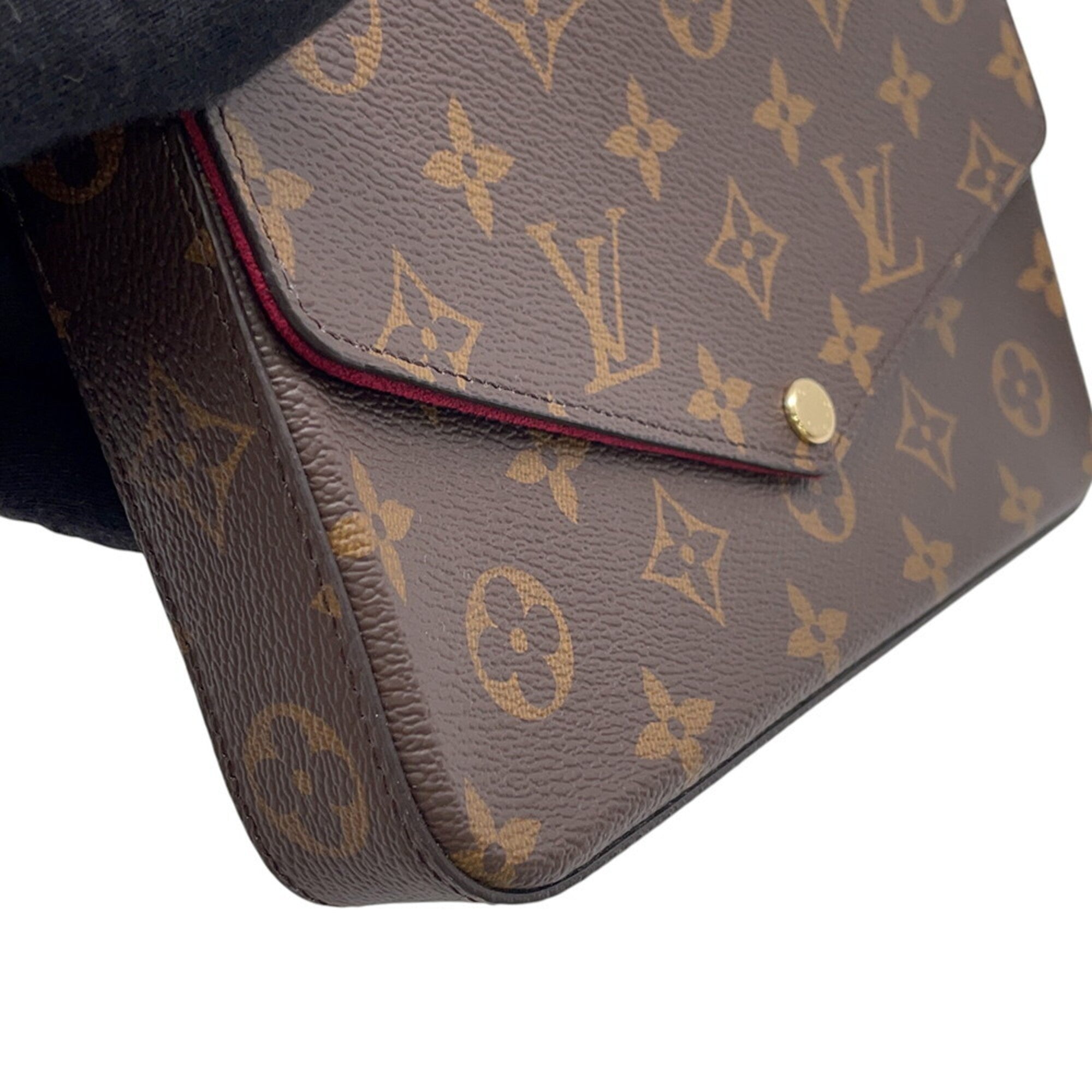 Louis Vuitton Monogram Fuchsia Monogram Monogram Pochette Shoulder Bag (Pre-Owned)