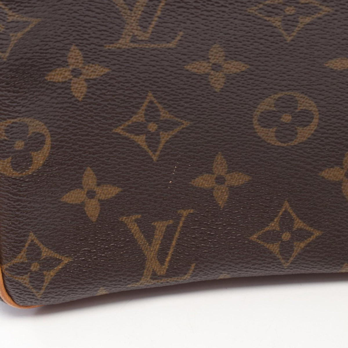 Louis Vuitton Brown Monogram Coated Canvas Leather Handbag Shoulder Bag (Pre-Owned)