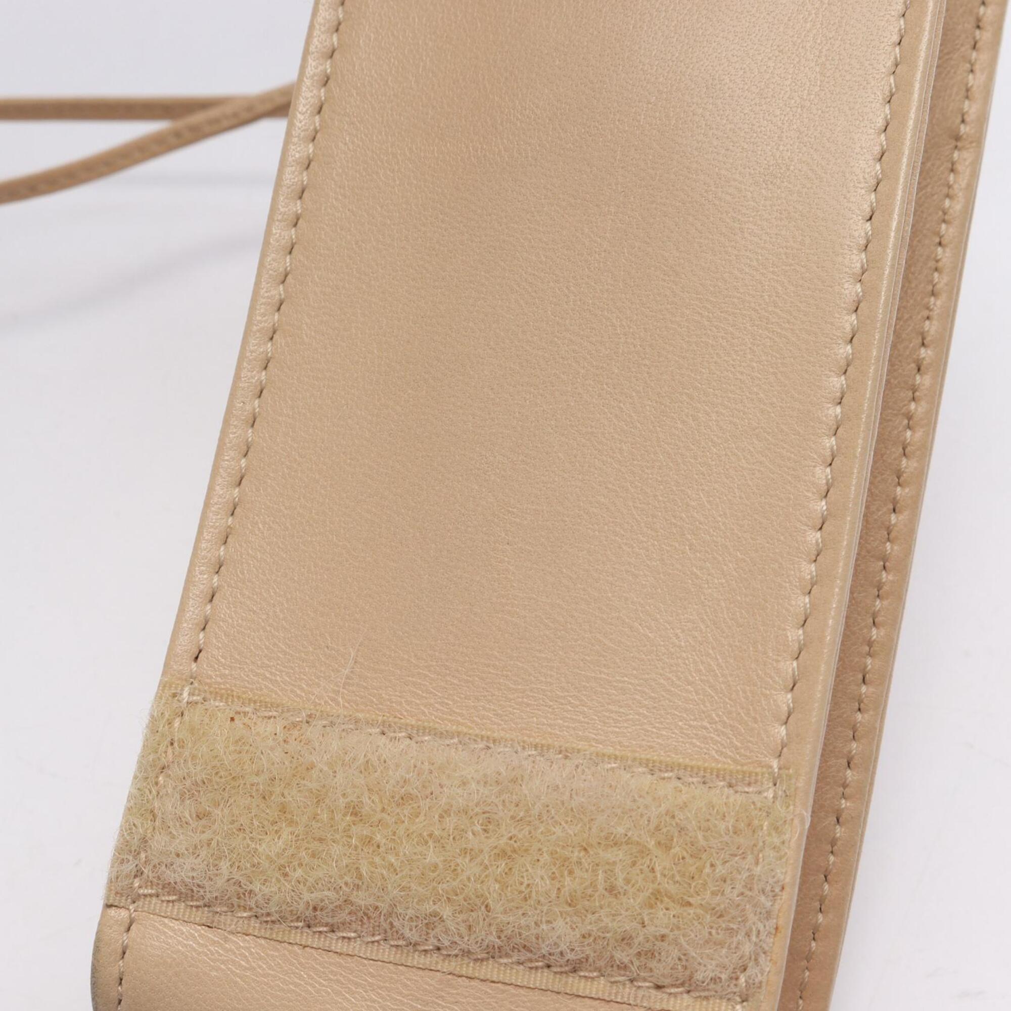 Gucci Beige Leather Handbag Shoulder Bag (Pre-Owned)