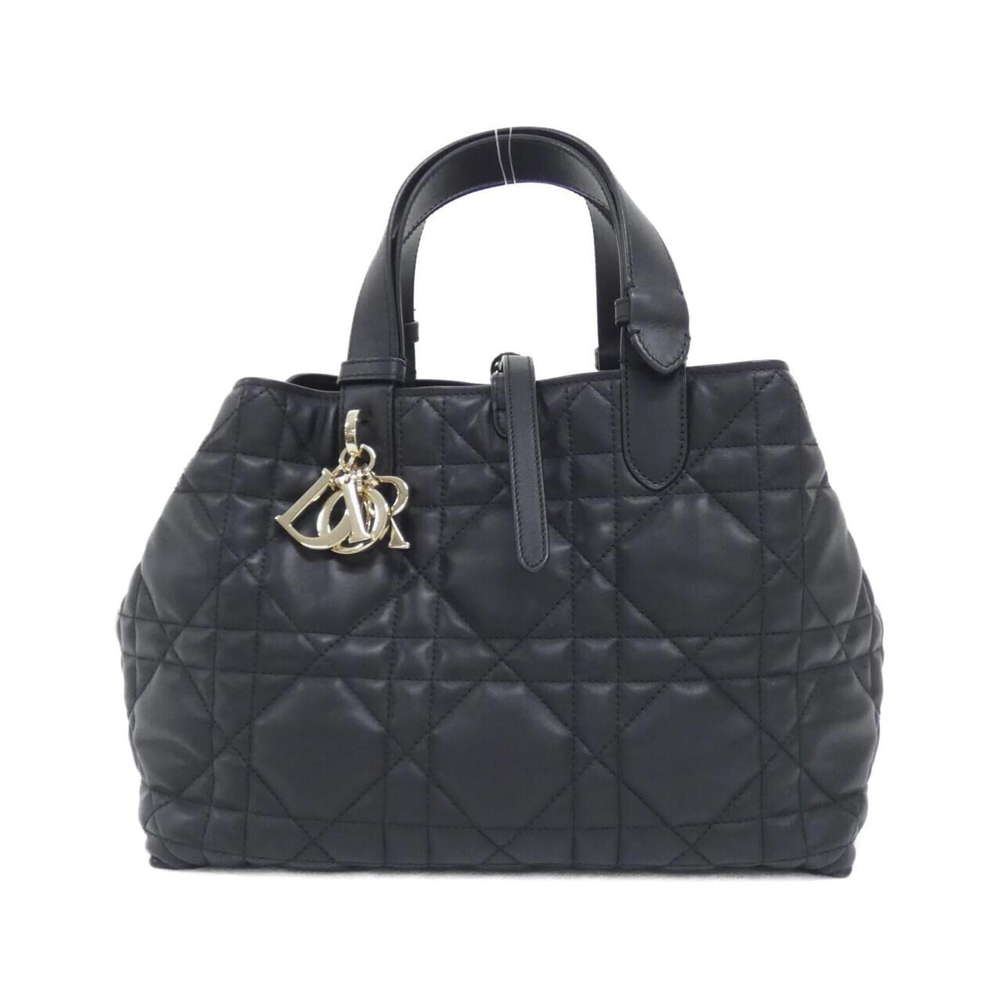 Christian Dior Black Leather Handbag (Pre-Owned)