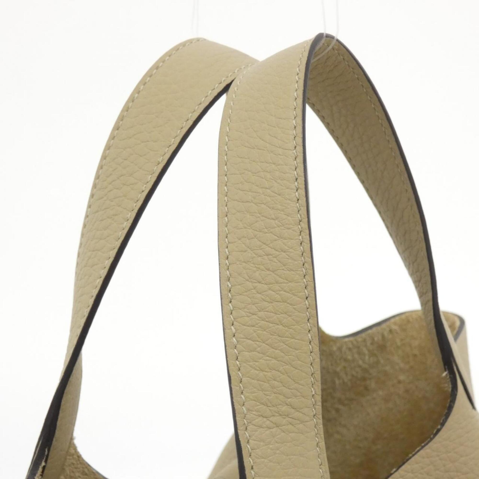 Hermes Picotin Gold Taurillon Clemence Leather Handbag (Pre-Owned)