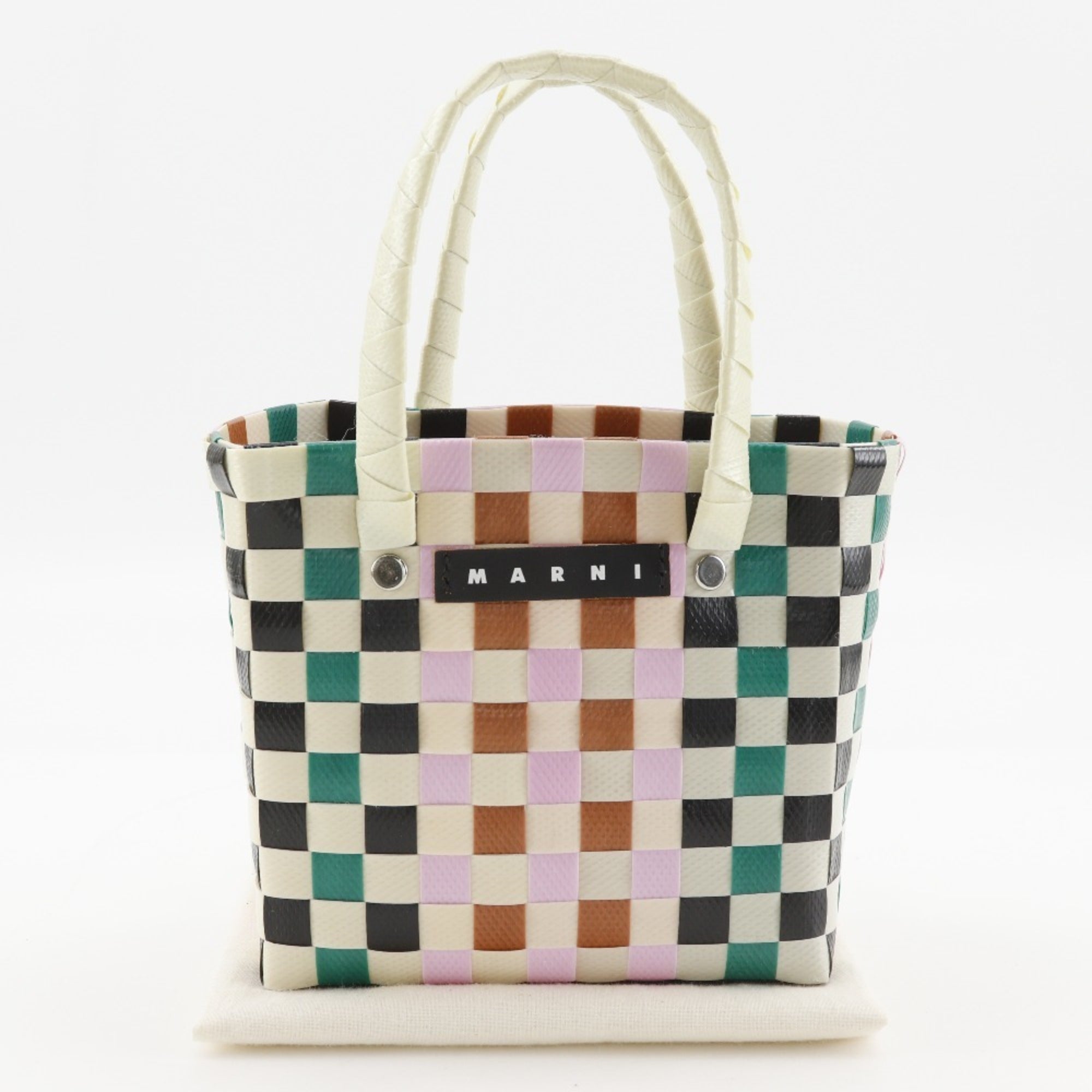 Marni Multi-Color White Polypropylene Basket Handbag (Pre-Owned)