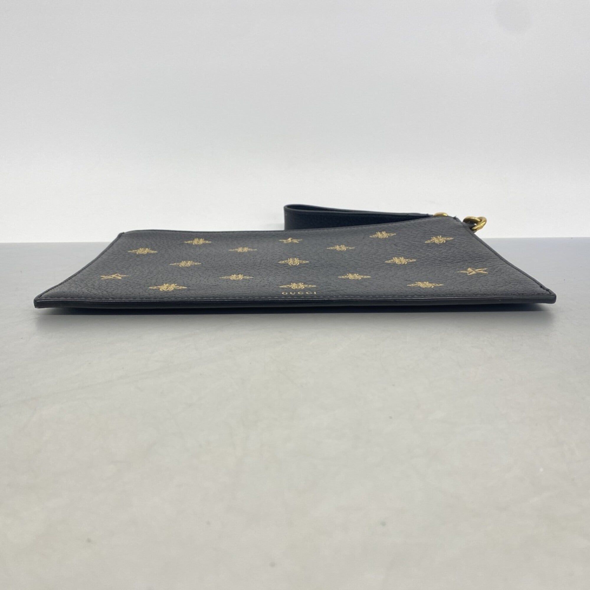 Gucci Black Leather Clutch Bag (Pre-Owned)