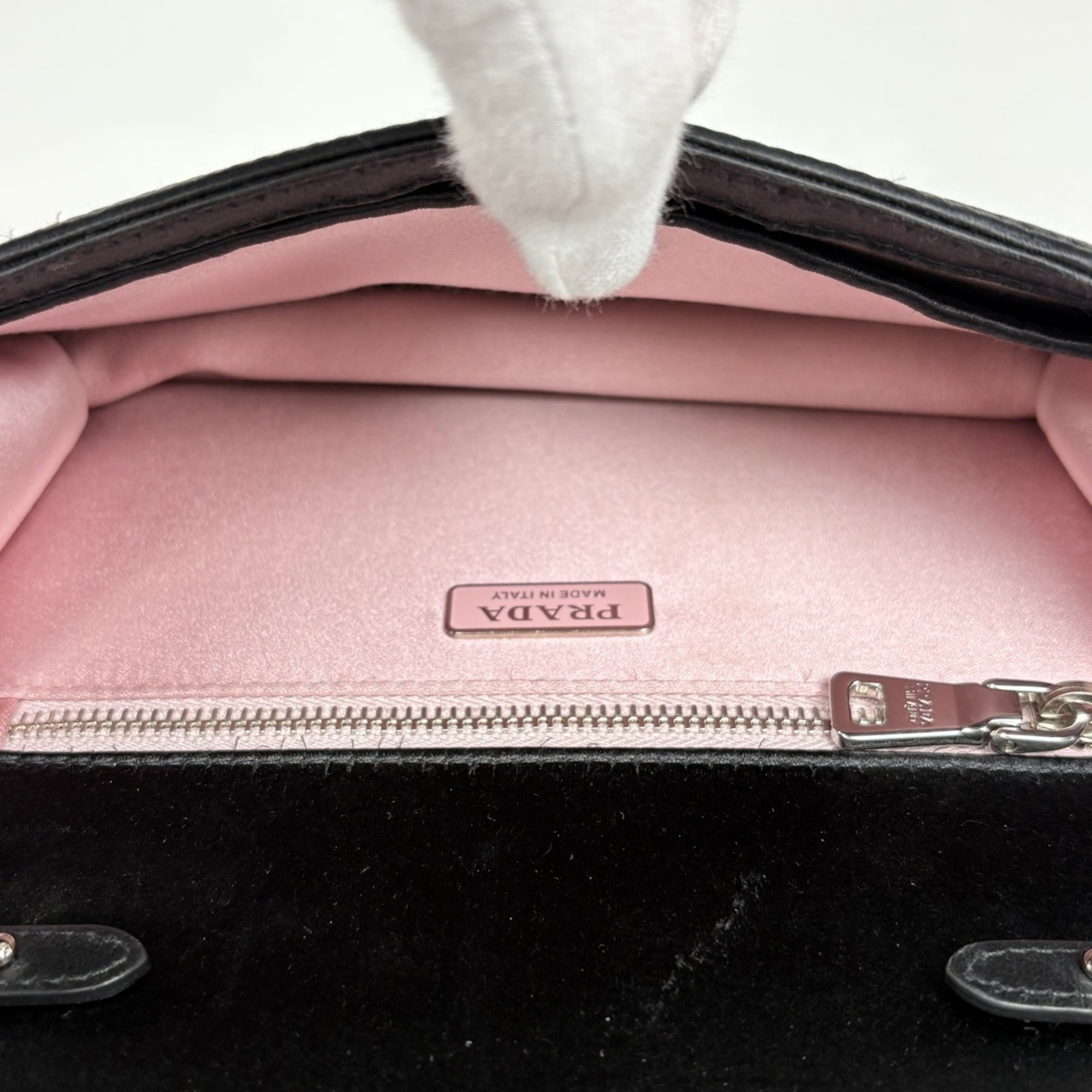 Prada Black Satin Shoulder Bag (Pre-Owned)