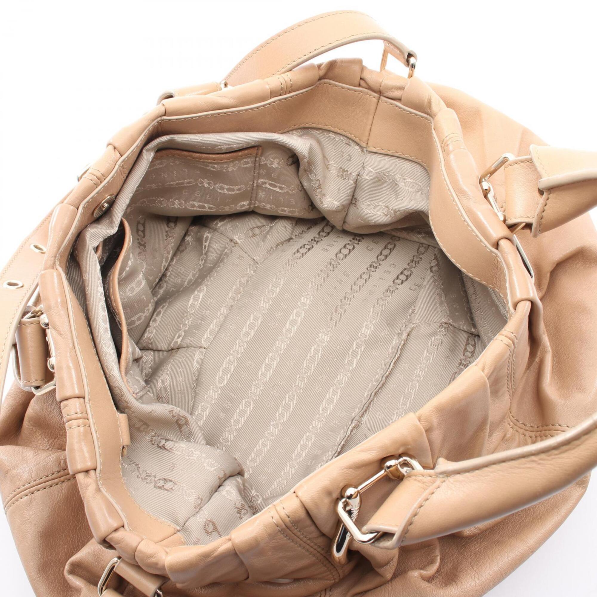 Celine Beige Leather Handbag (Pre-Owned)