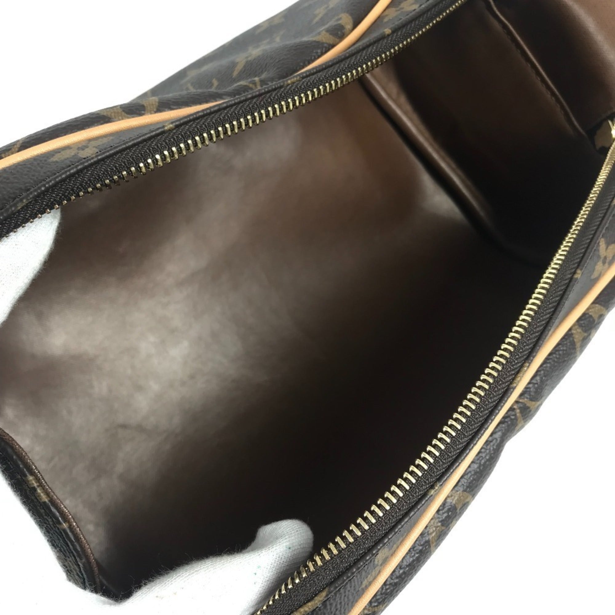 Louis Vuitton Brown Monogram Canvas Clutch Bag Pouch (Pre-Owned)