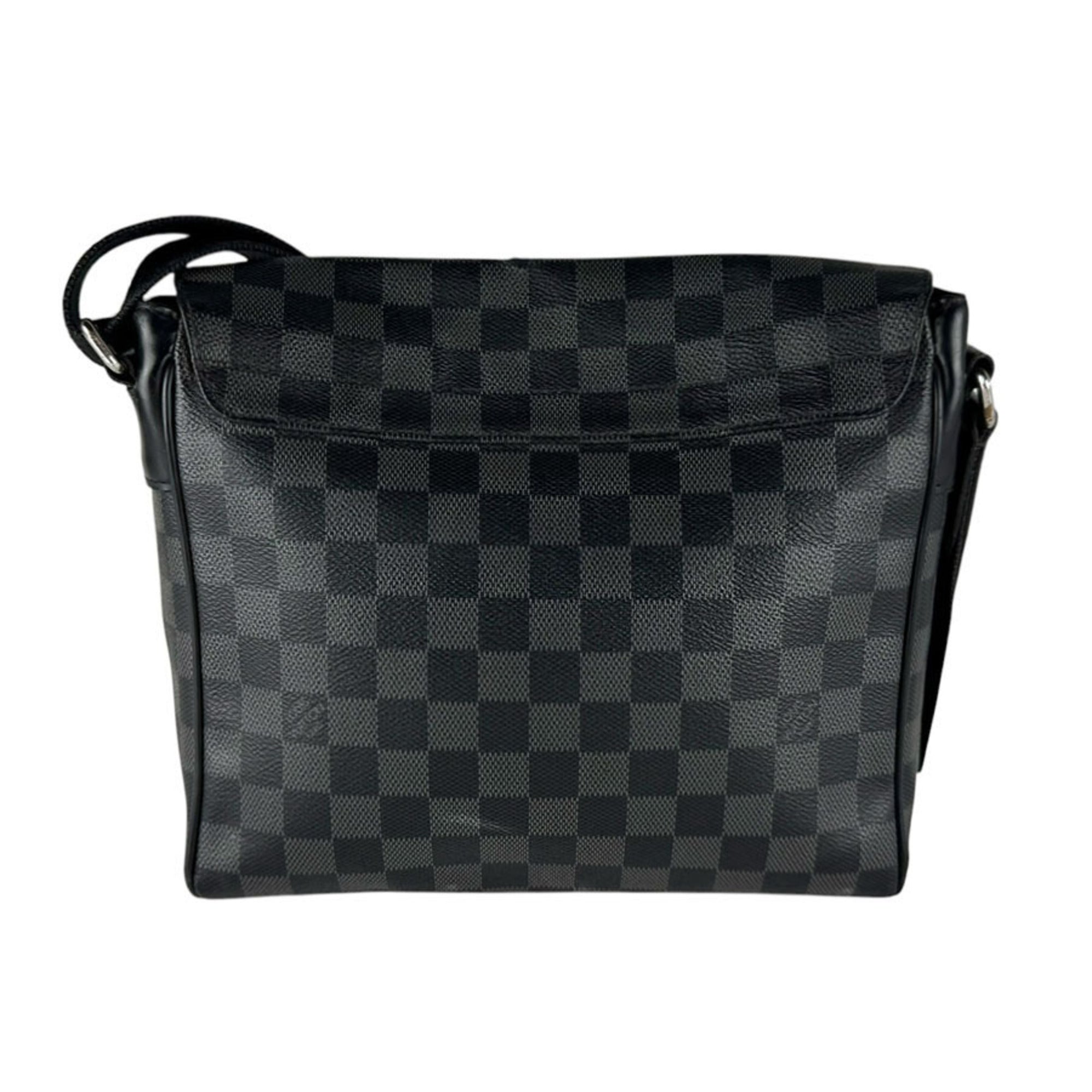 Louis Vuitton Black Damier Graphite Damier Graphite Shoulder Bag (Pre-Owned)