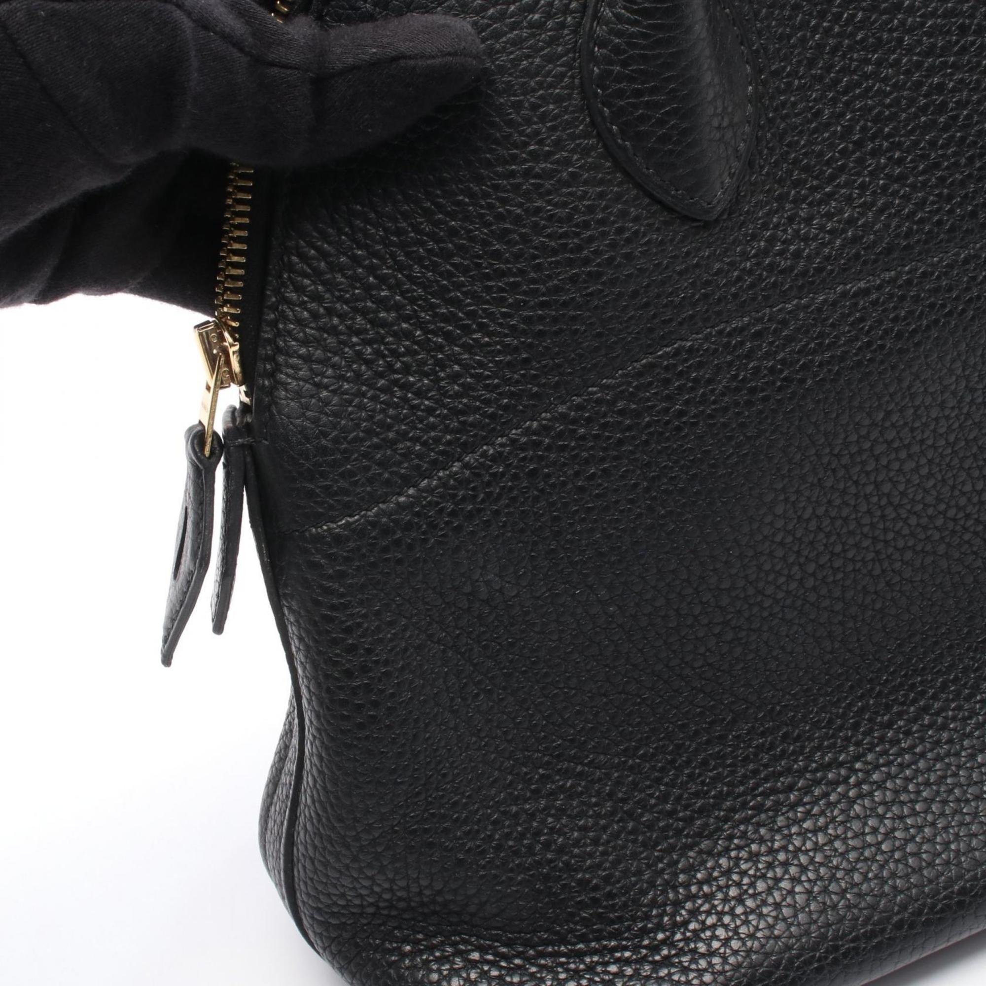Hermes Black Taurillon Clemence Leather Leather Handbag (Pre-Owned)
