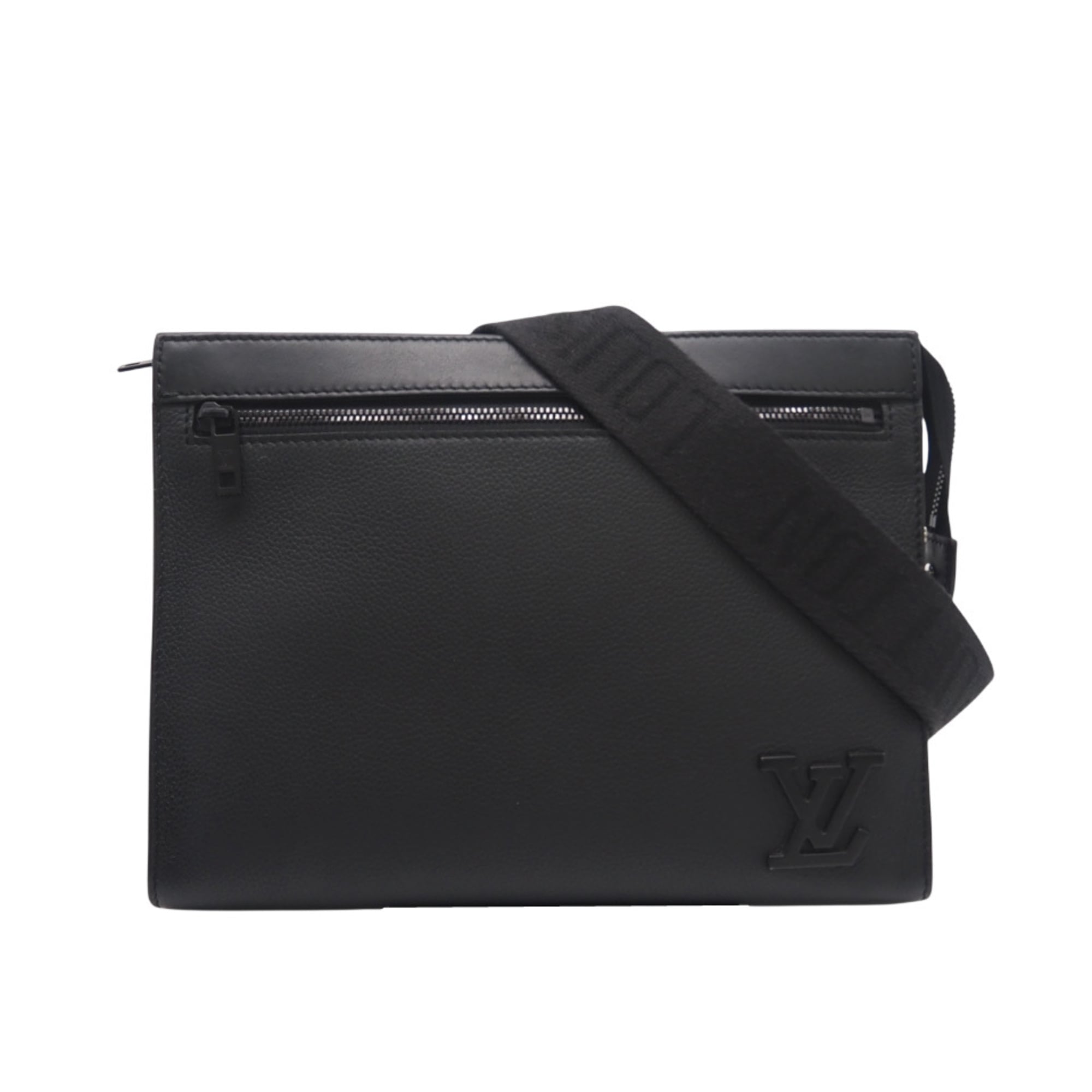 Louis Vuitton Black Noir Leather Shoulder Bag (Pre-Owned)