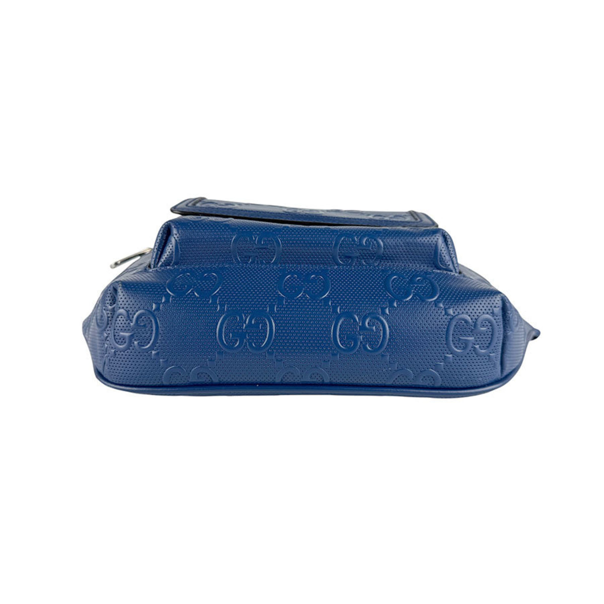 Gucci Blue Leather Fanny Pack Sling Bag (Pre-Owned)