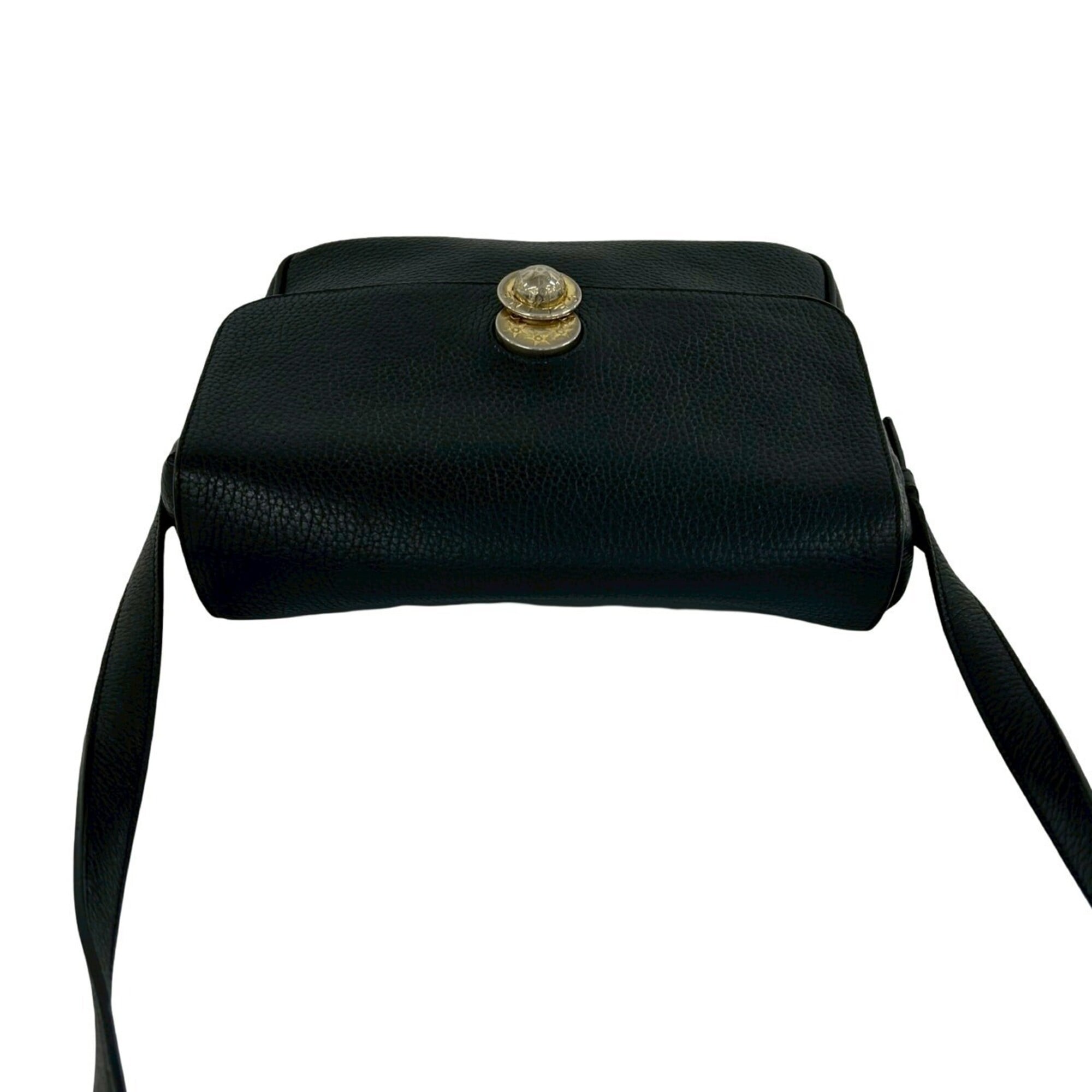 Celine Black Leather Pochette Shoulder Bag (Pre-Owned)