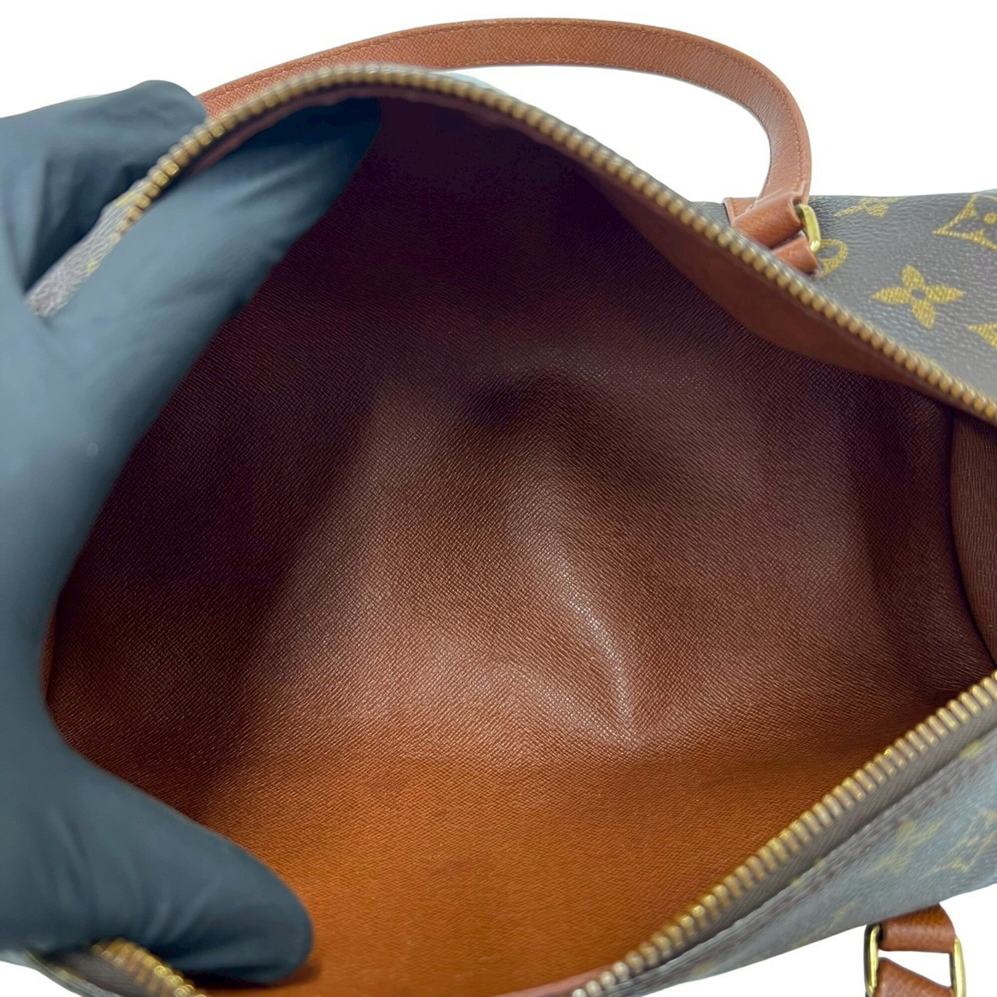 Louis Vuitton Brown Pvc Leather Boston Bag Handbag (Pre-Owned)