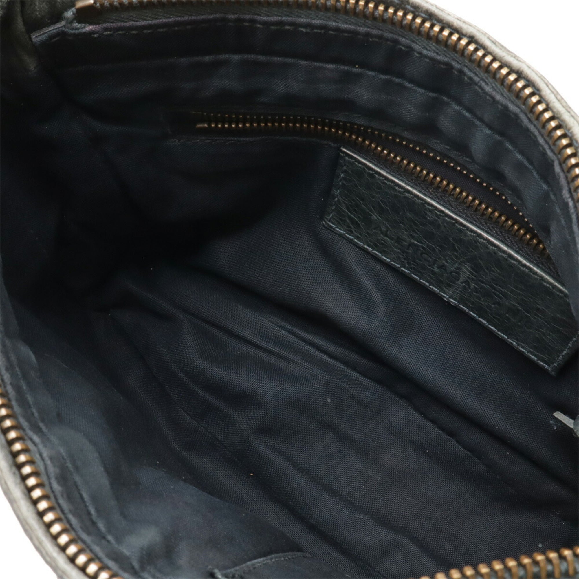 Balenciaga Green Leather Pochette Shoulder Bag (Pre-Owned)