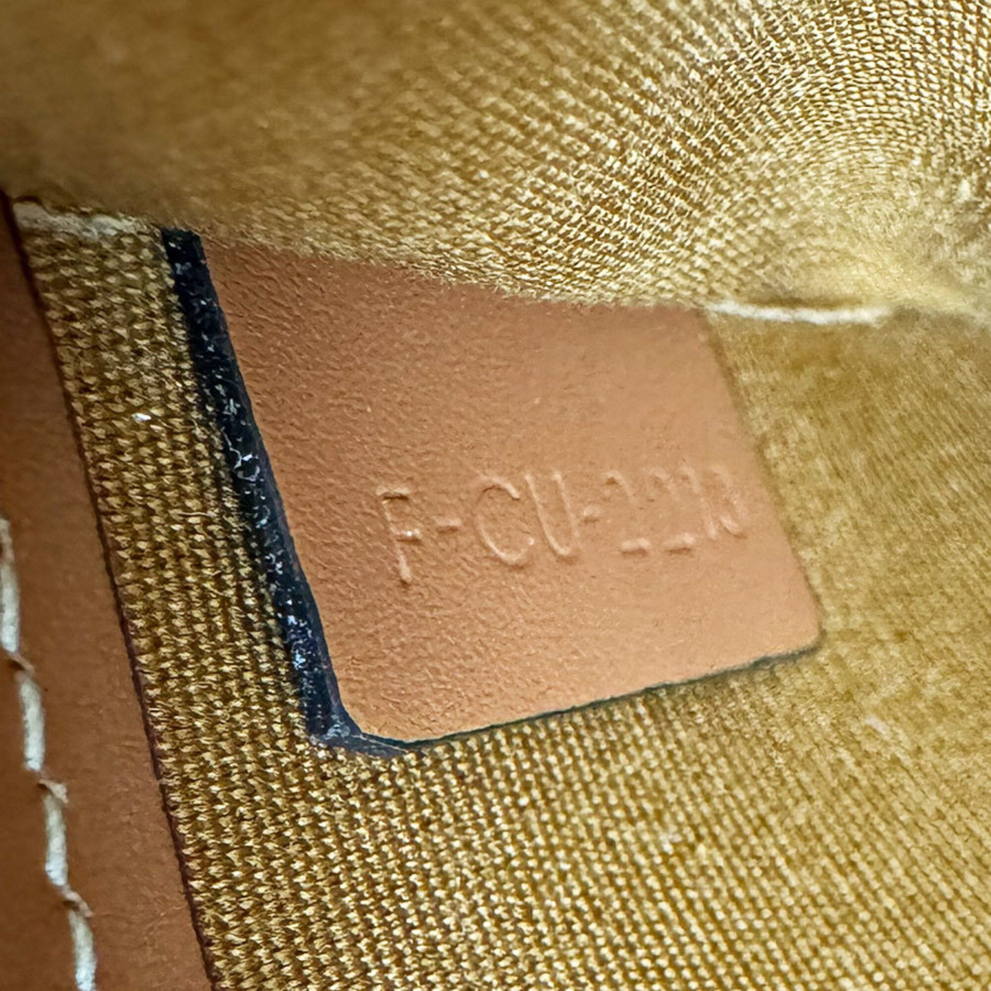 Celine Brown Ivory Coated Canvas Leather Shoulder Bag (Pre-Owned)