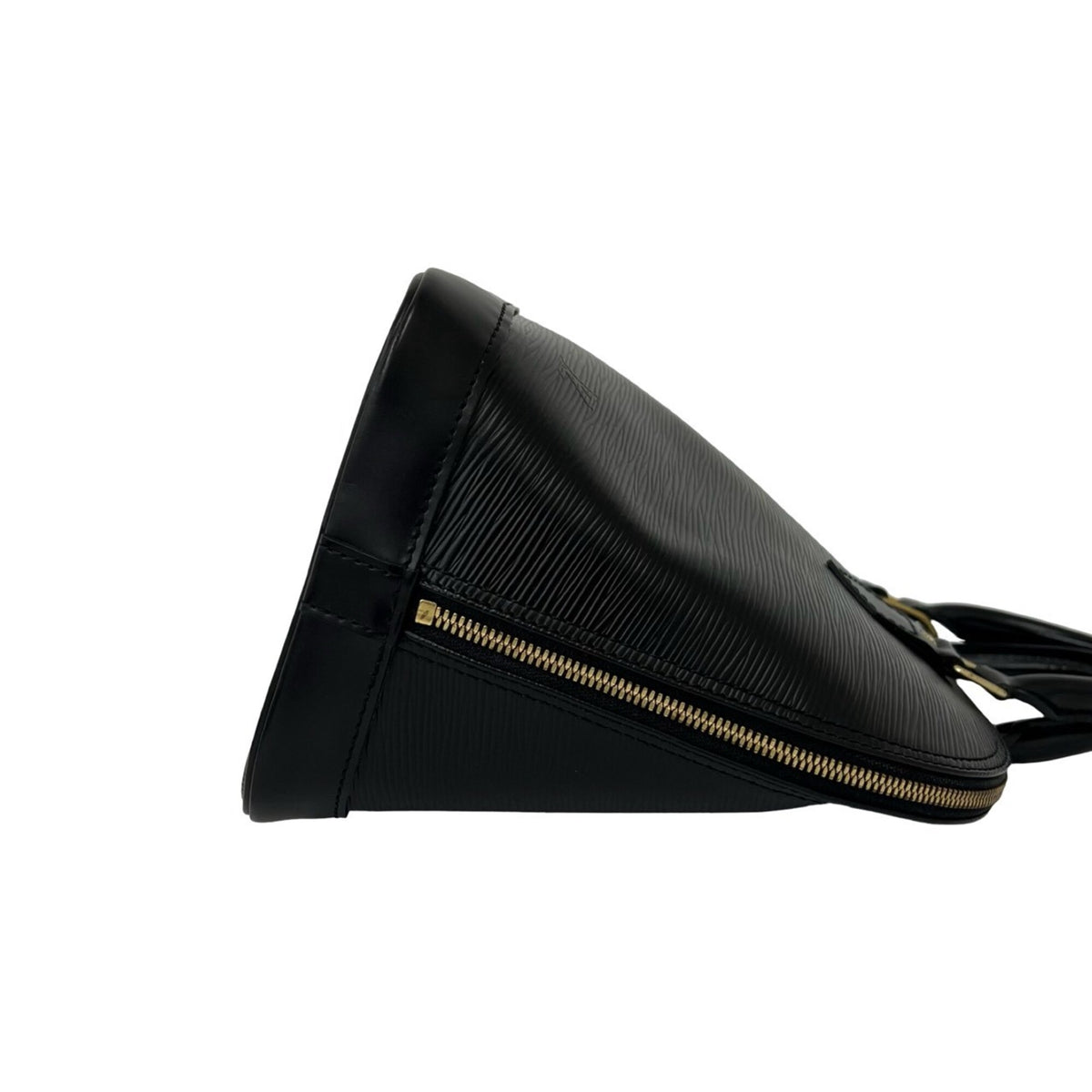 Louis Vuitton Black Leather Boston Bag Handbag (Pre-Owned)
