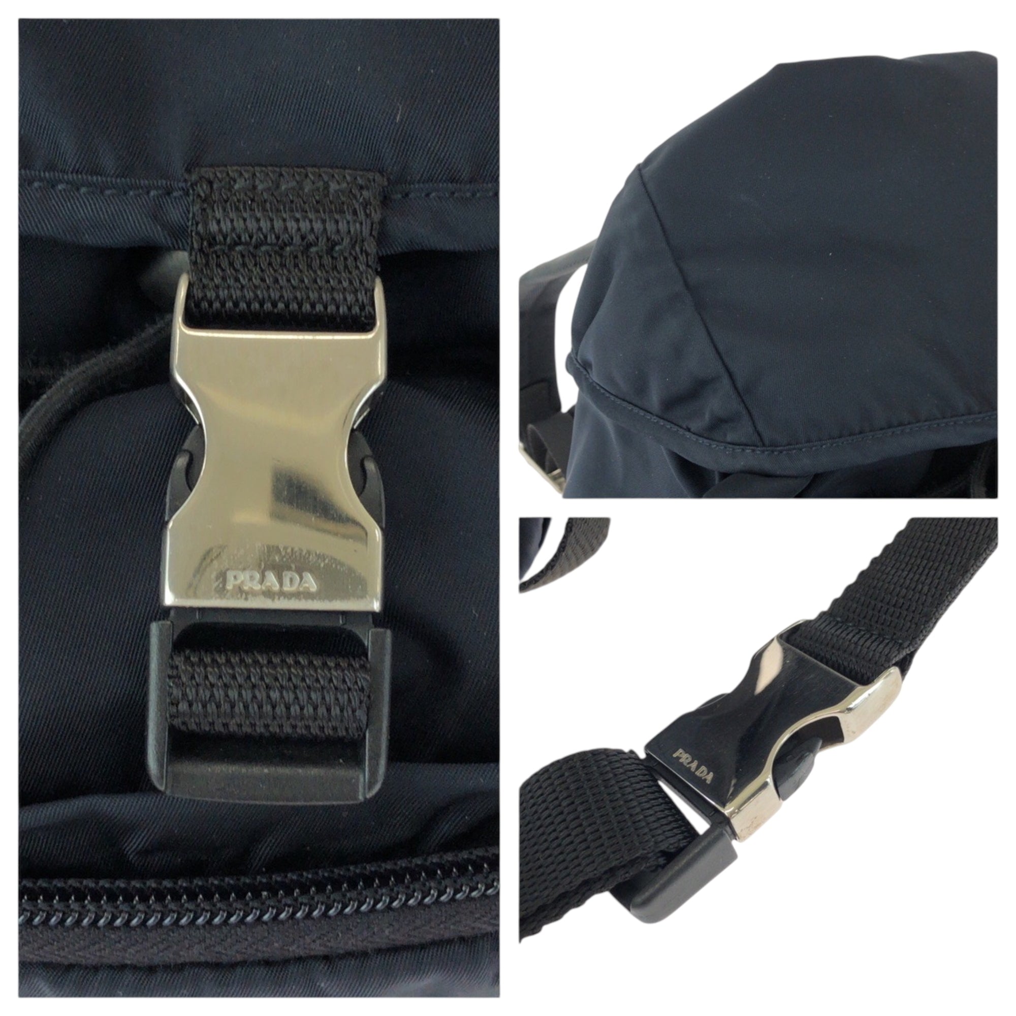 Prada Navy Nylon Backpack (Pre-Owned)