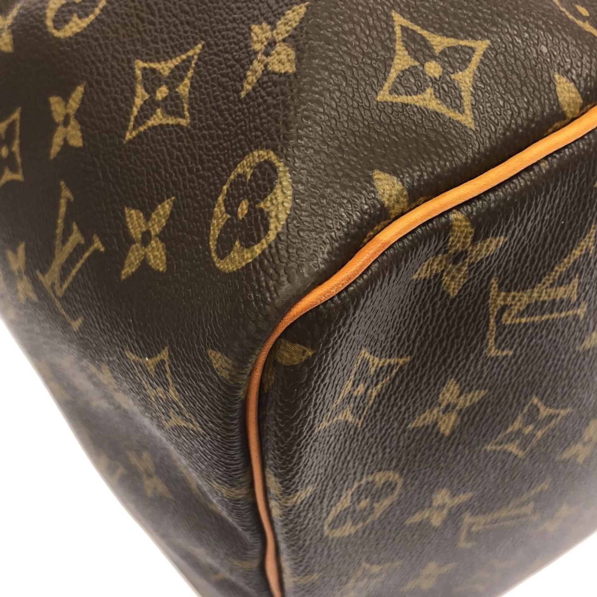 Louis Vuitton Marron Coated Canvas Boston Bag (Pre-Owned)